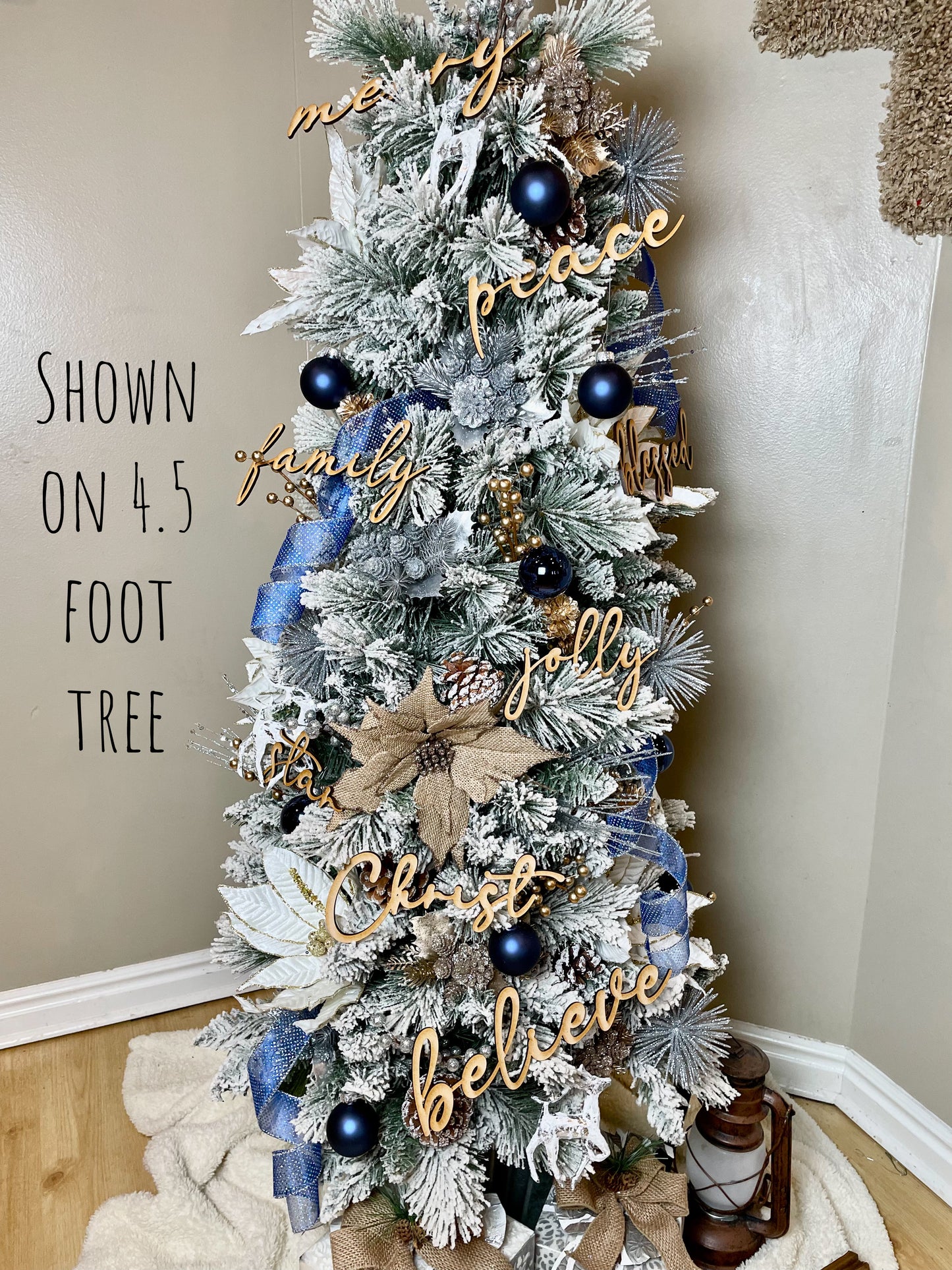 Custom Wood Tree Words