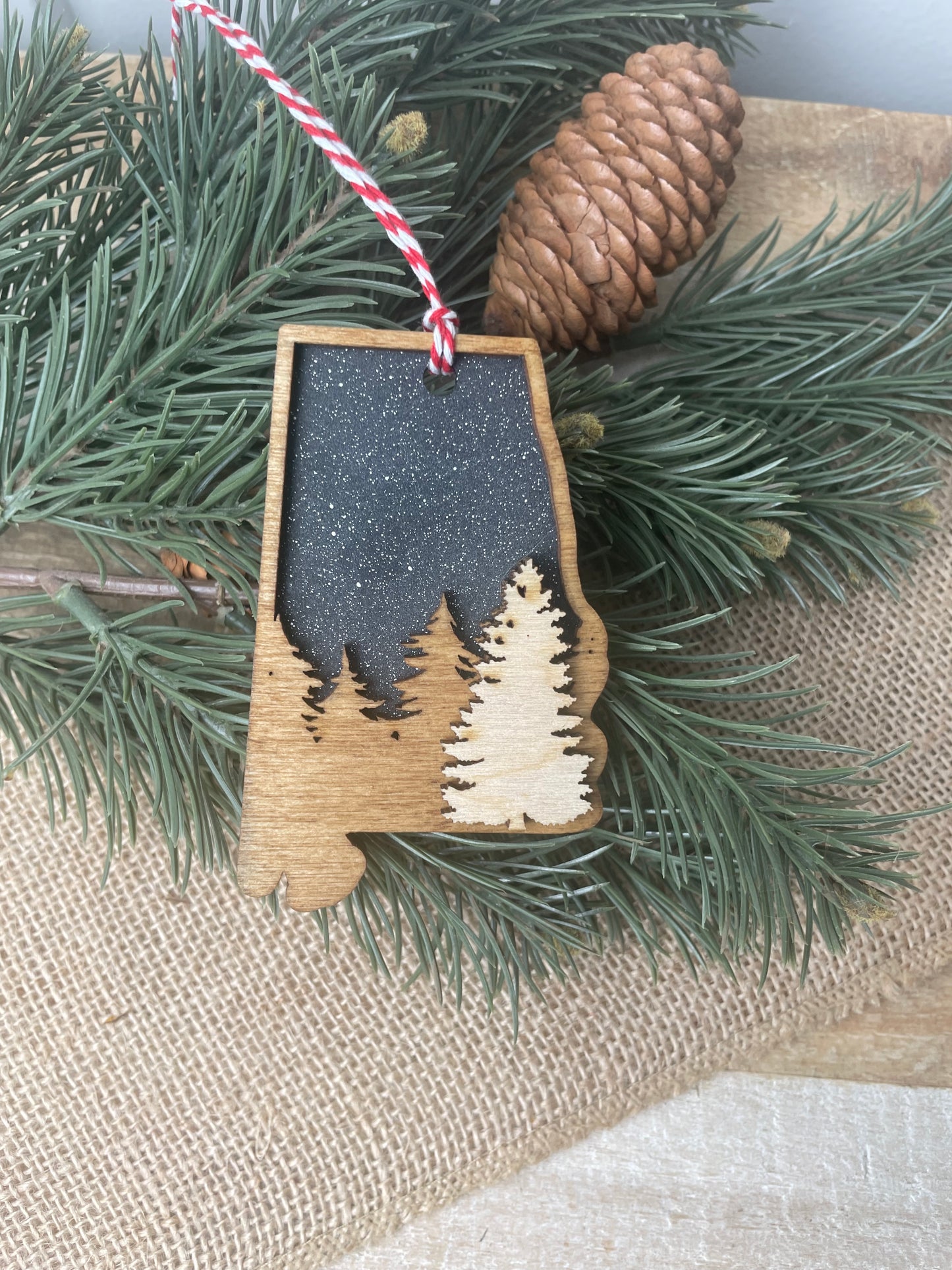 Alabama Night Sky Ornament