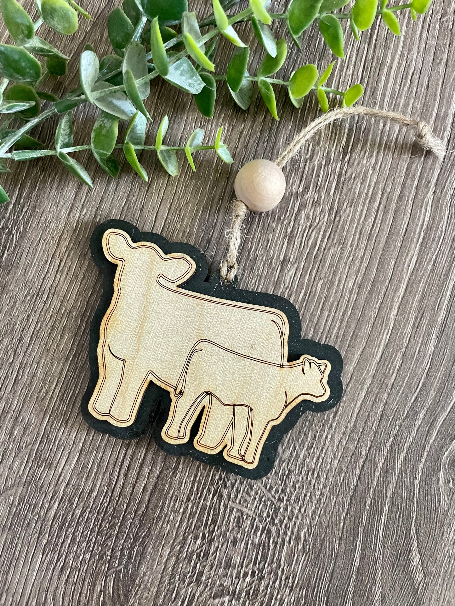 Cow and Calf Ornament