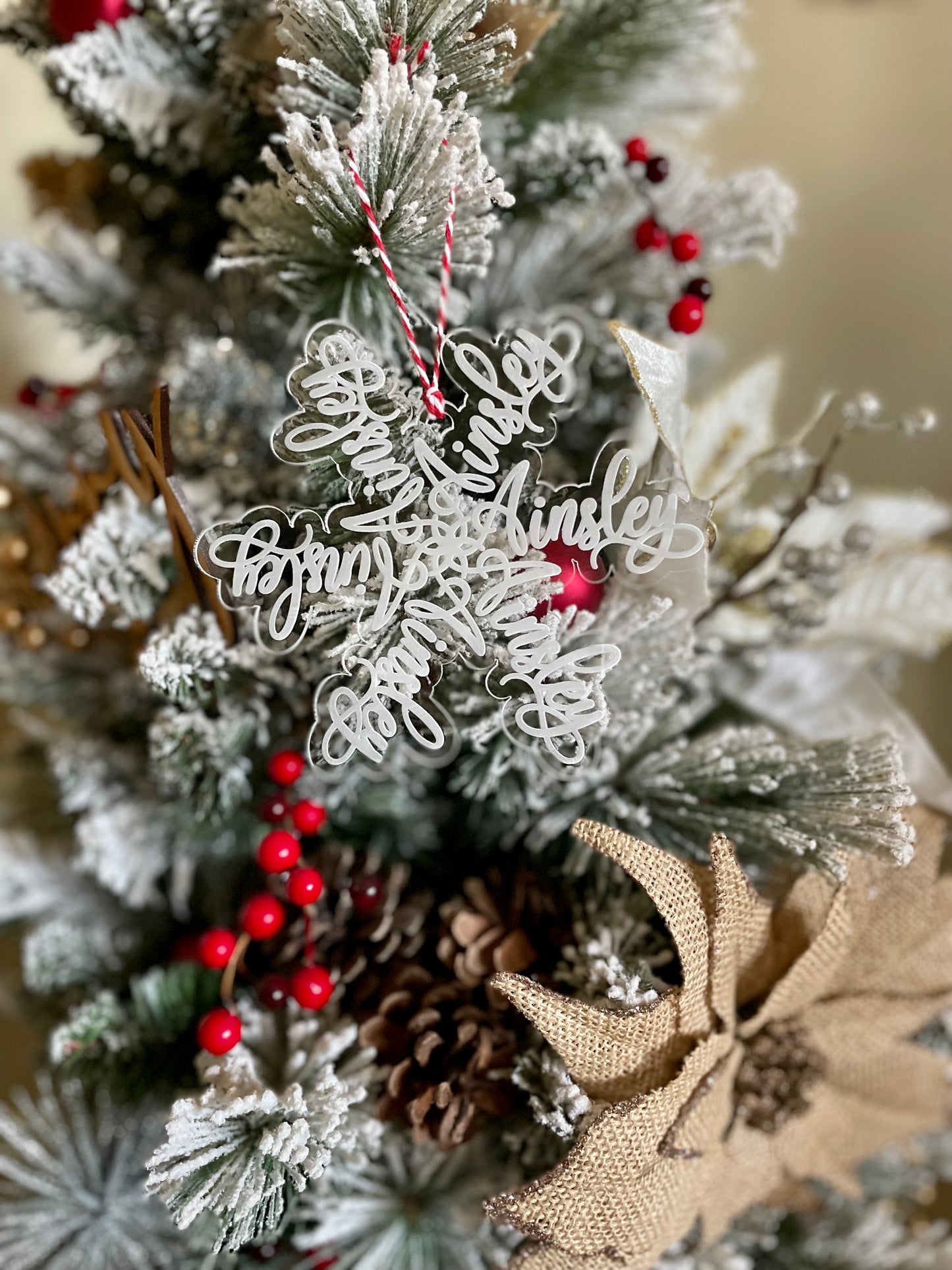 Personalized Snowflake Name Ornament