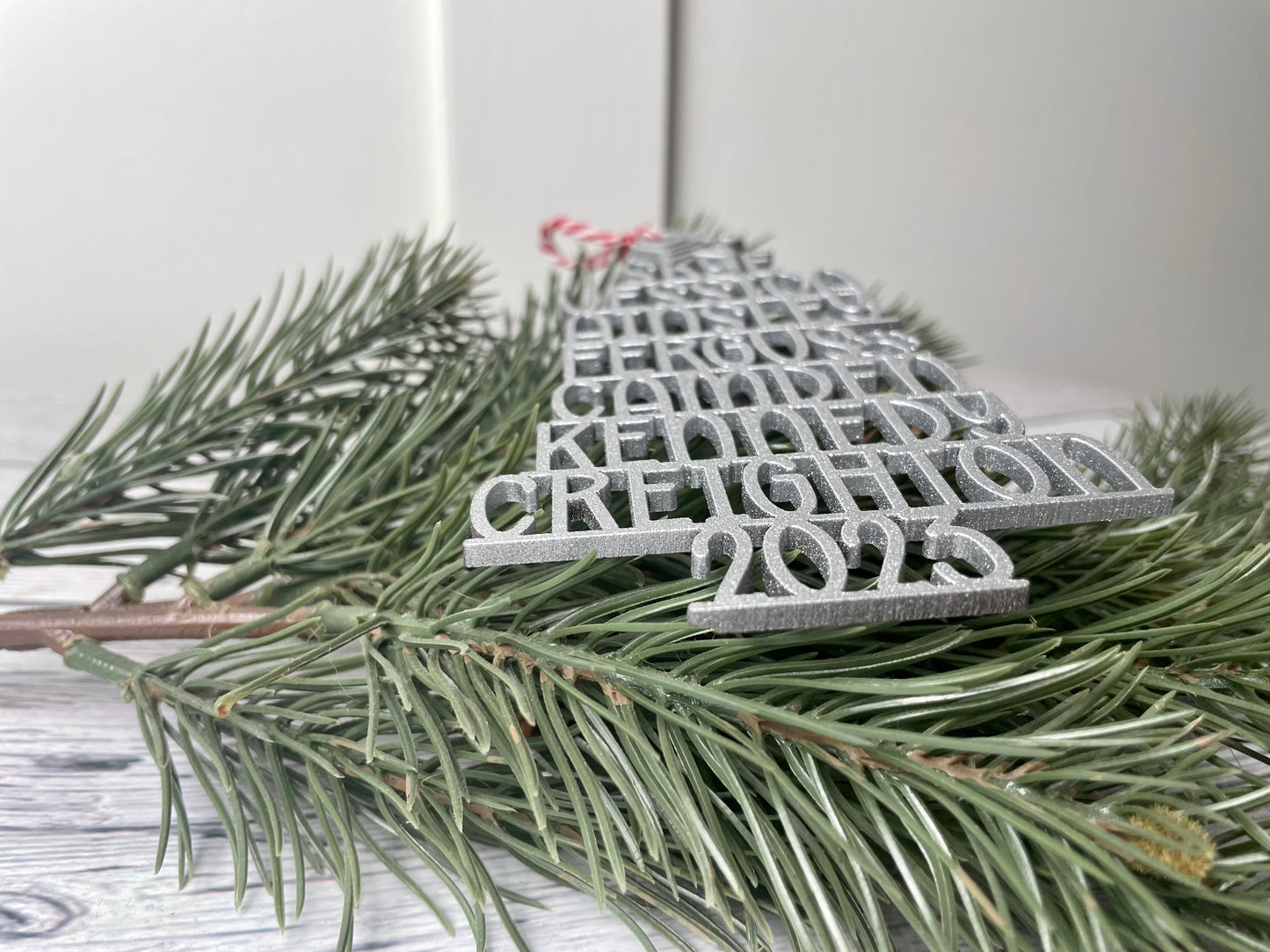Personalized Family Names Tree Ornament