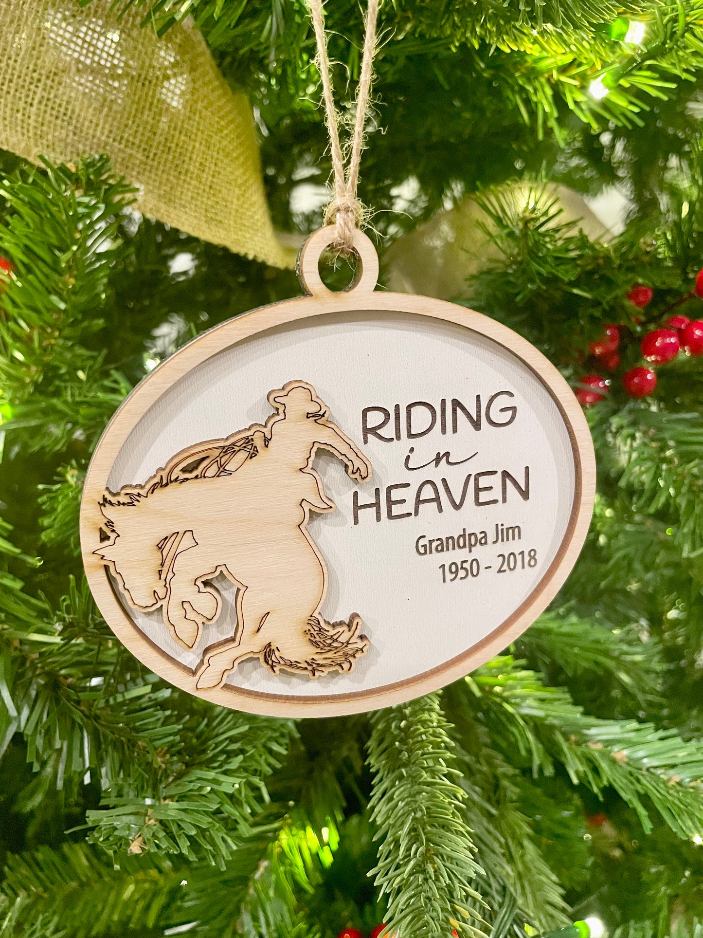 Bronc Rider Memorial Ornament