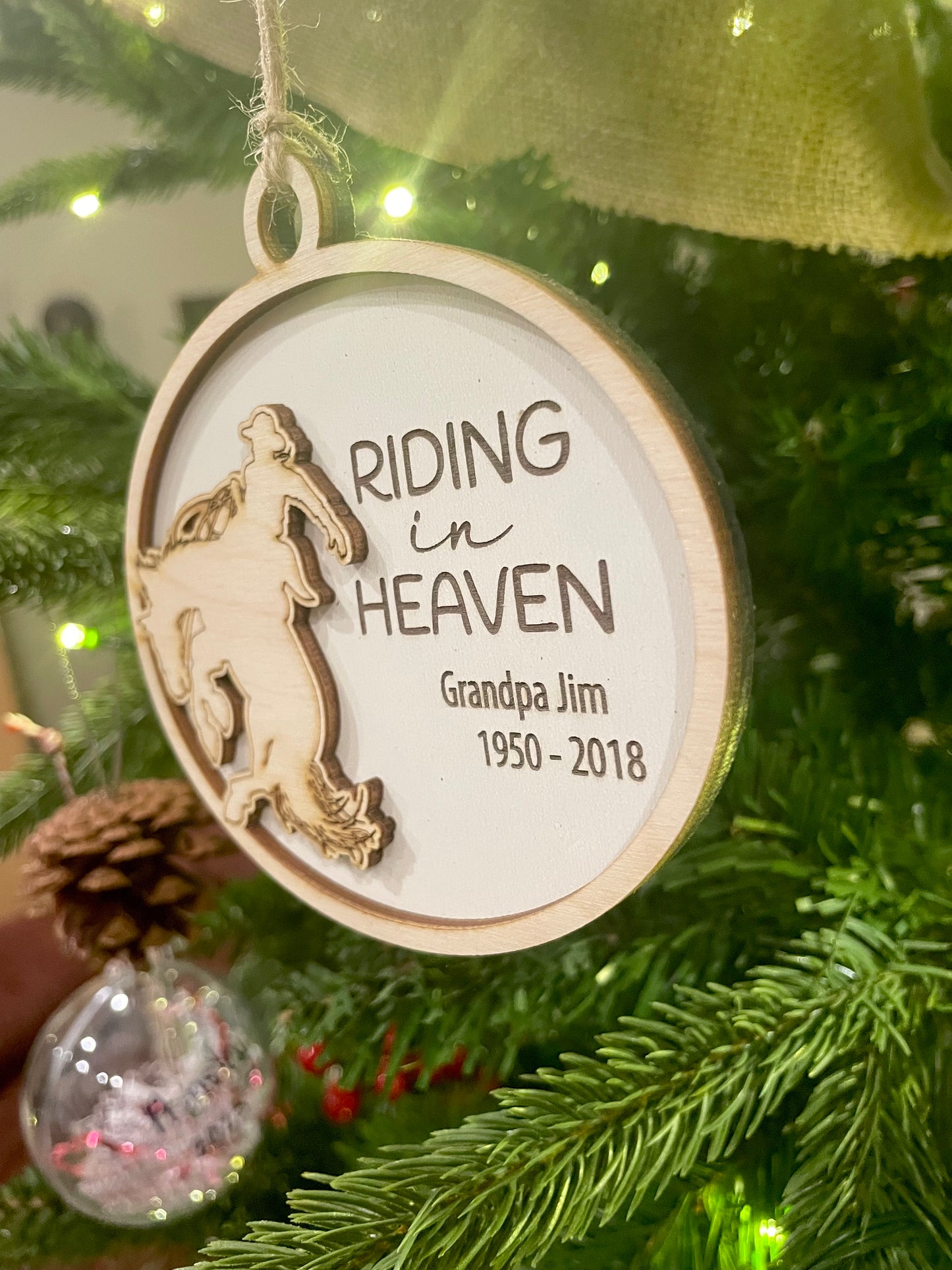 Bronc Rider Memorial Ornament