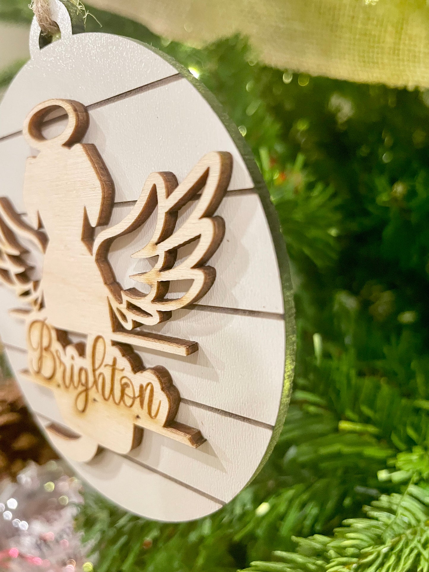 Dog Angel Memorial Ornament