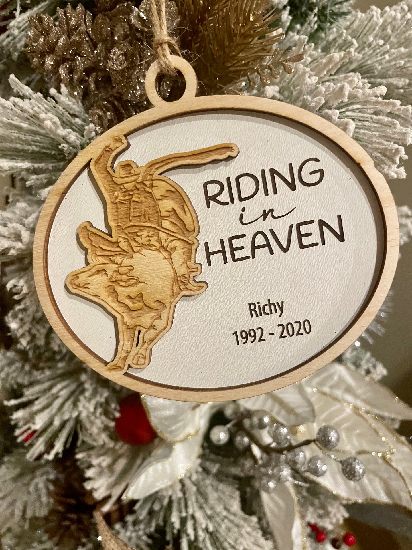 Bull Rider Memorial Ornament