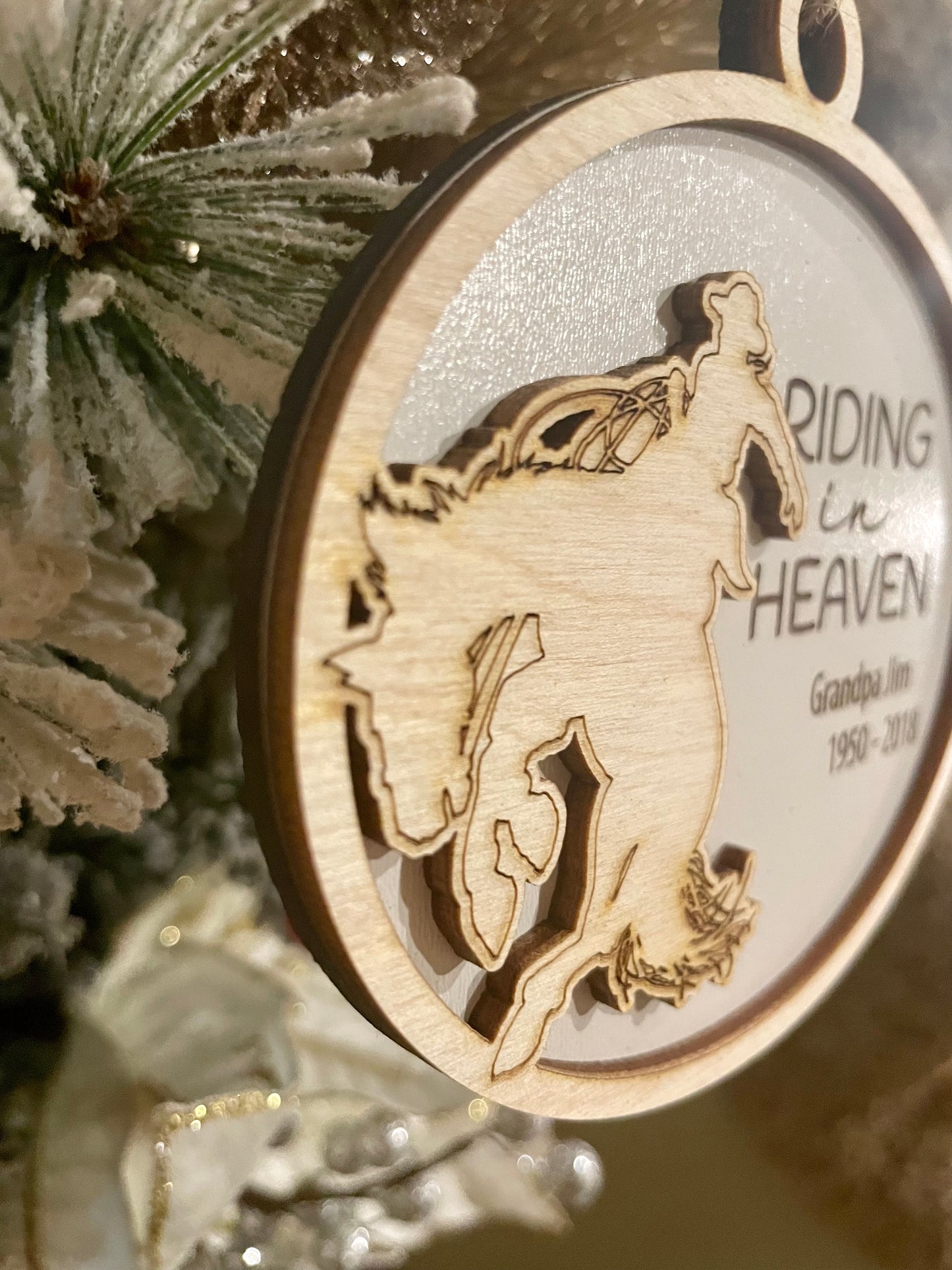 Bronc Rider Memorial Ornament