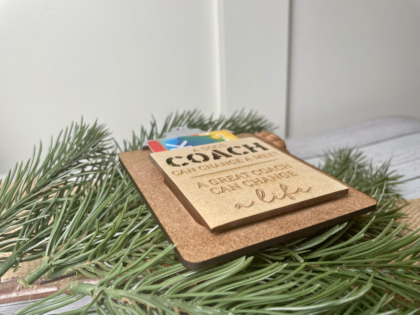 Mini Swim Coach Clipboard Gift Card Holder