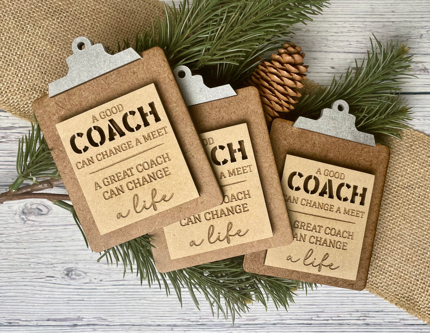 Mini Swim Coach Clipboard Gift Card Holder