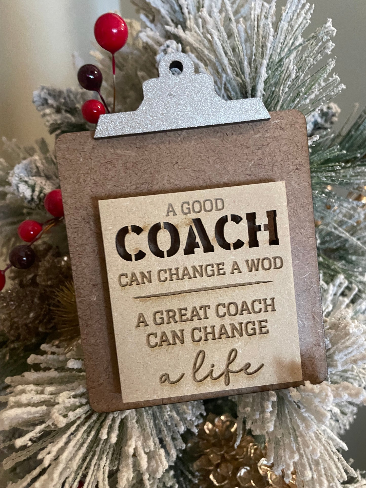 Mini Fitness Coach Clipboard Gift Card Holder