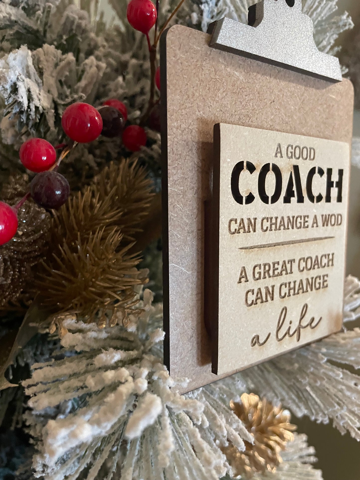Mini Fitness Coach Clipboard Gift Card Holder