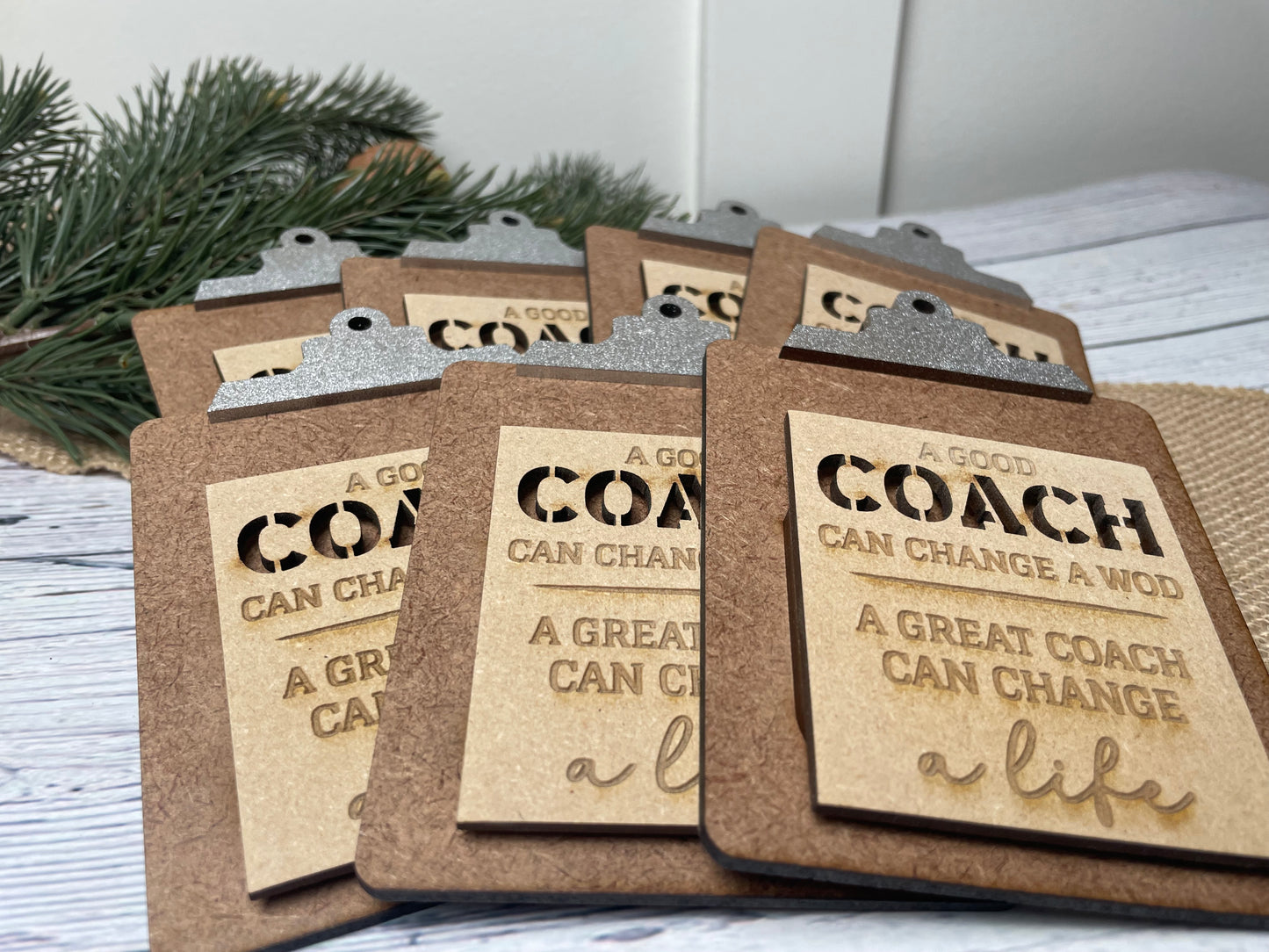 Mini Fitness Coach Clipboard Gift Card Holder