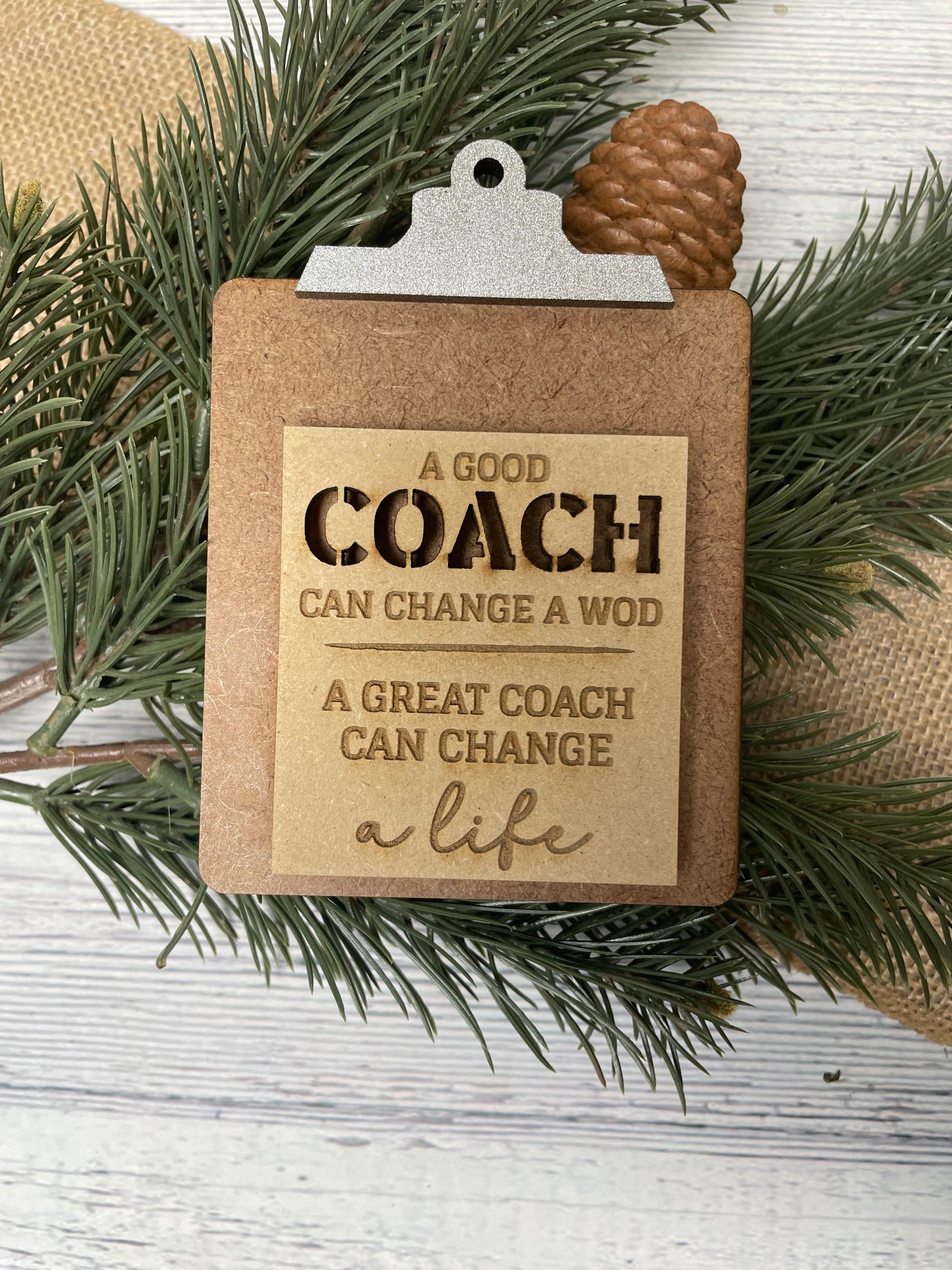 Mini Fitness Coach Clipboard Gift Card Holder
