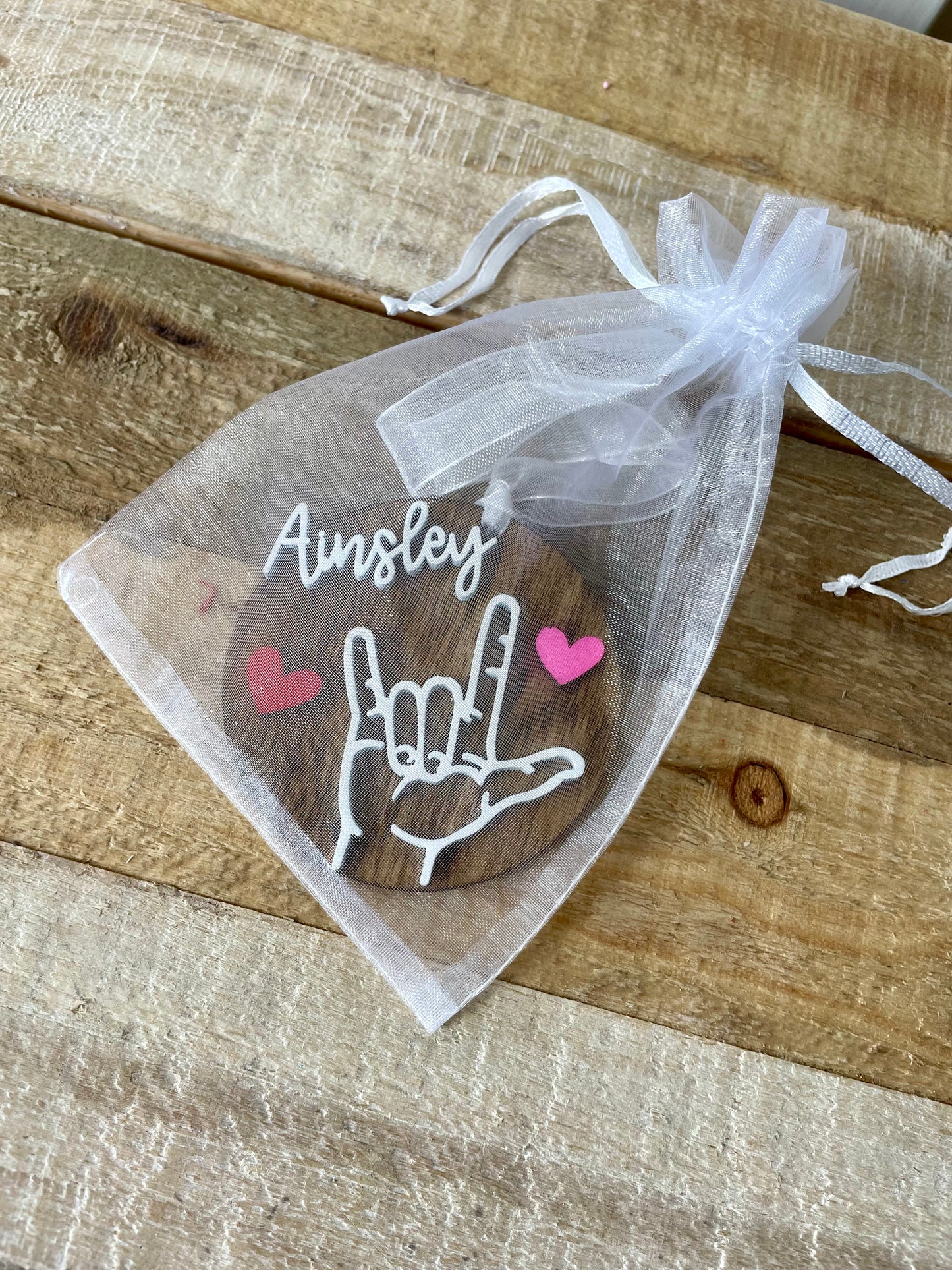 I Love You ASL, Sign Language I Love You, Gift Tag