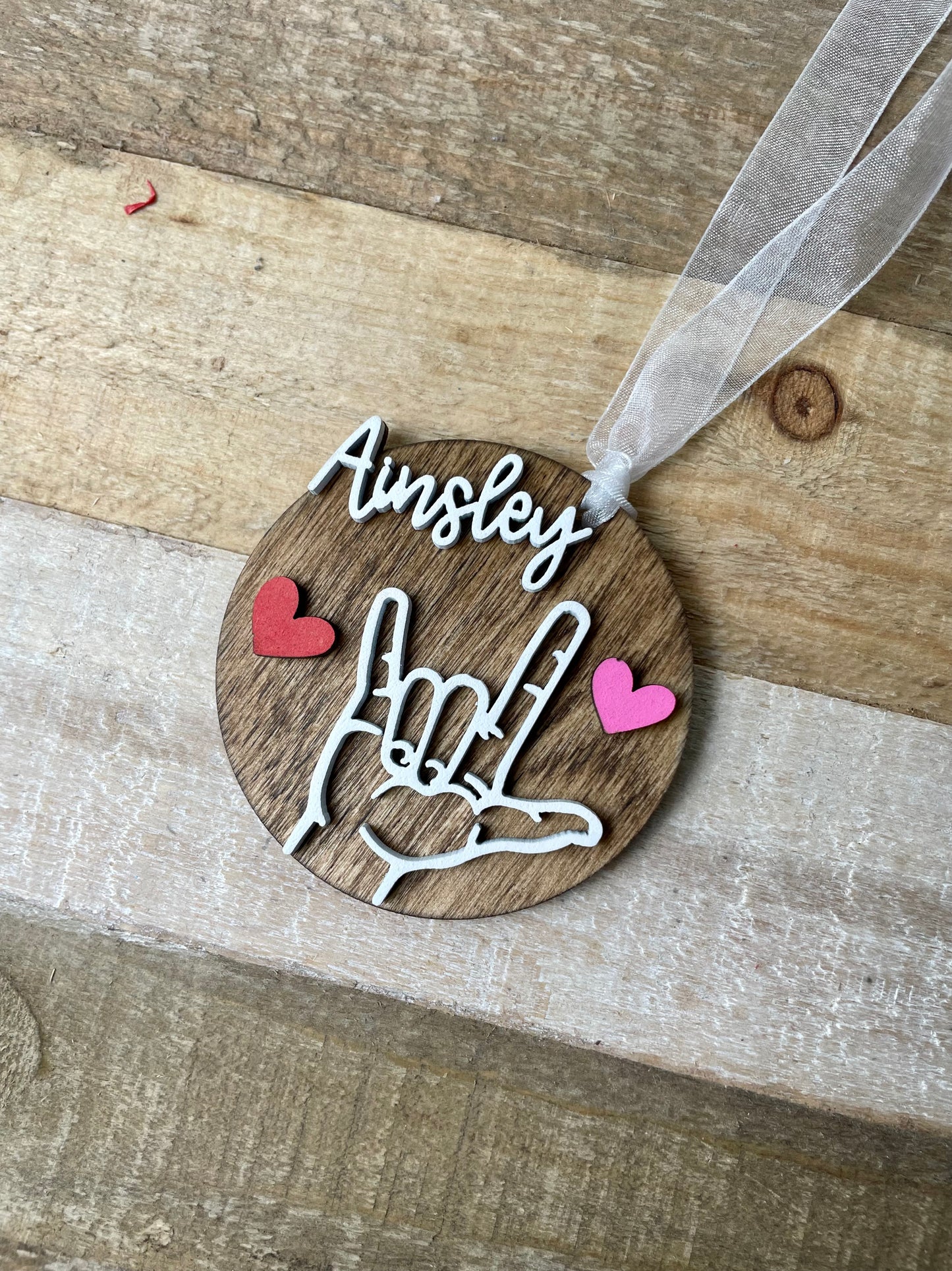 I Love You ASL, Sign Language I Love You, Gift Tag