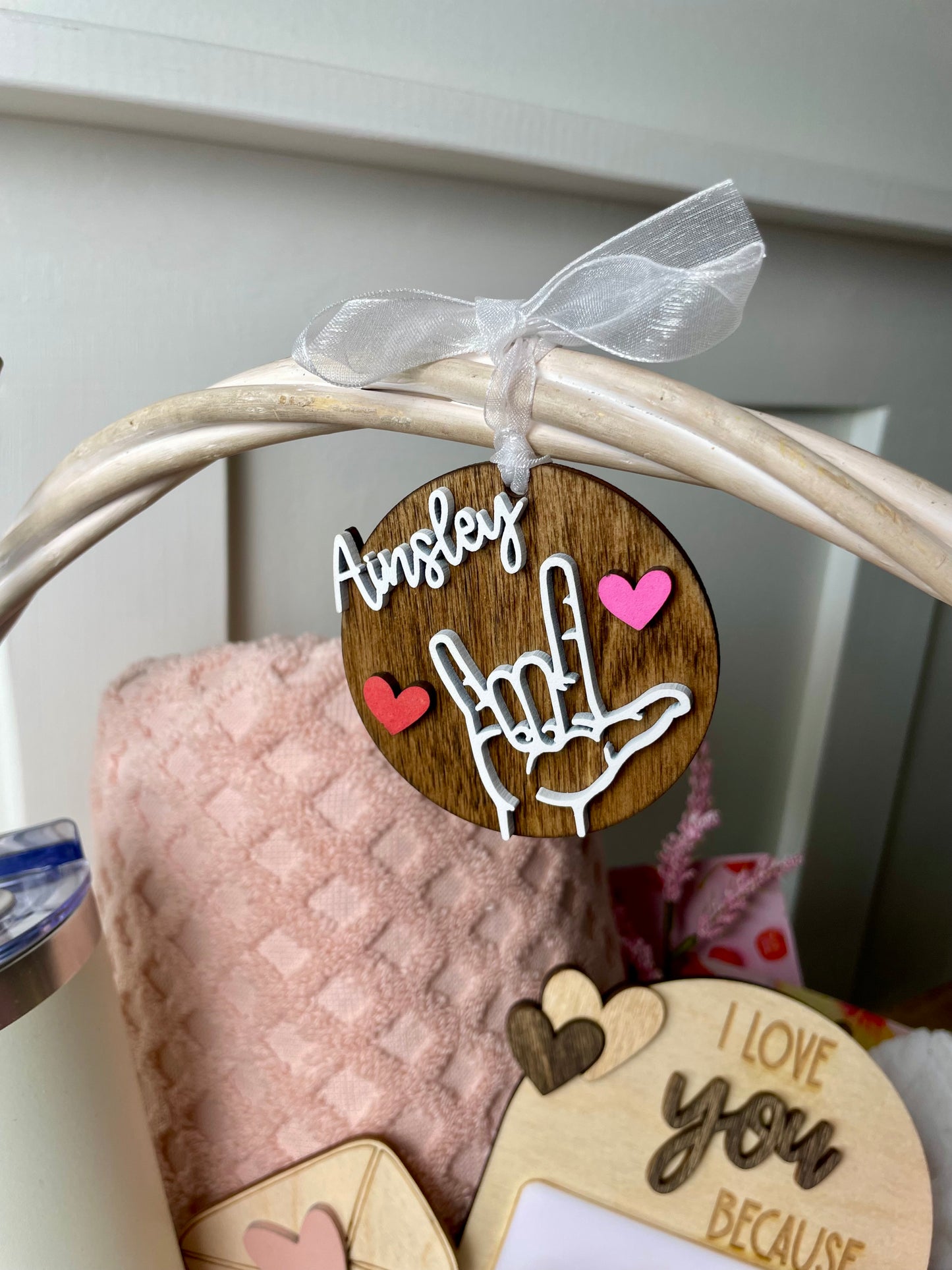 I Love You ASL, Sign Language I Love You, Gift Tag