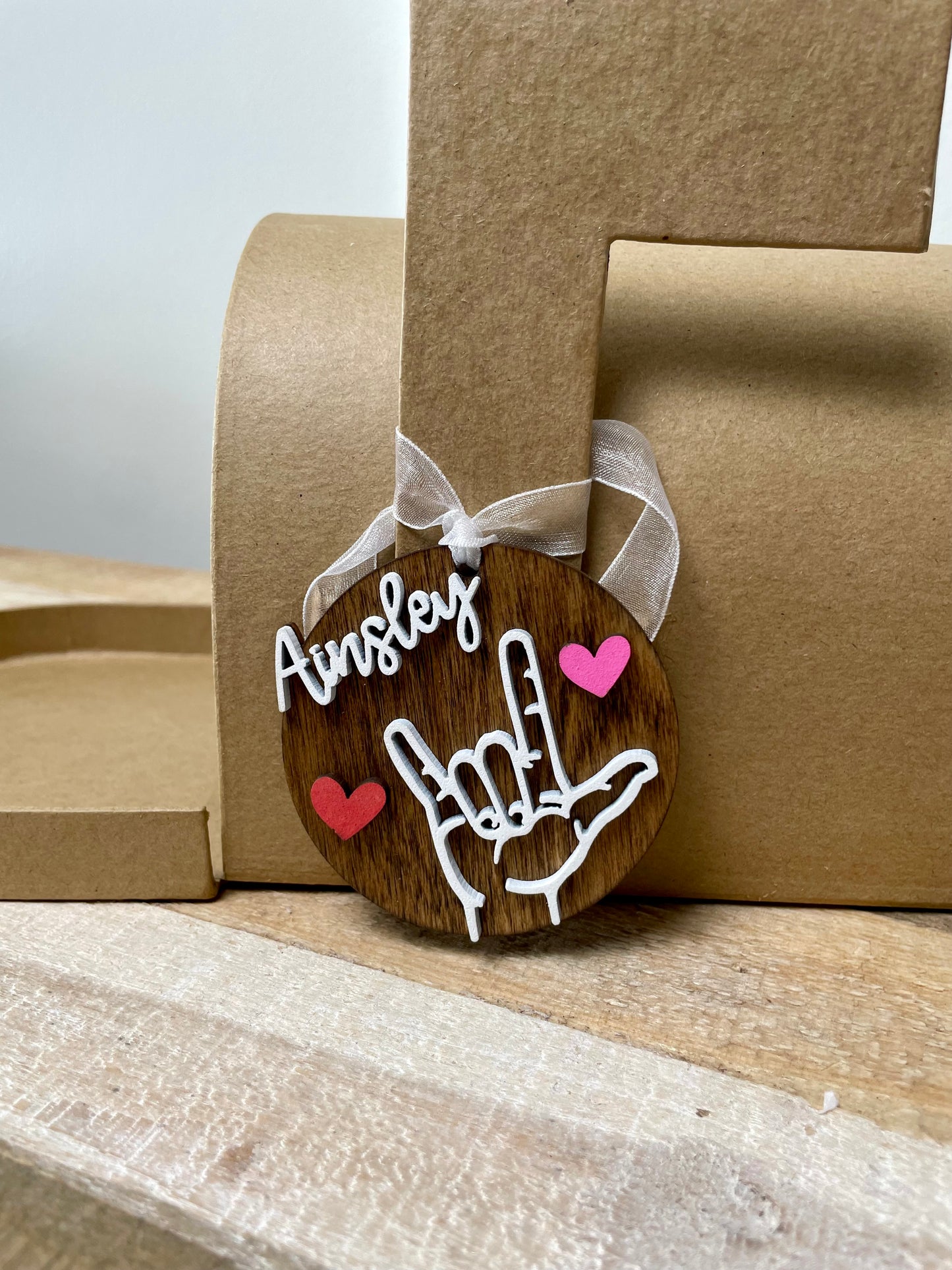 I Love You ASL, Sign Language I Love You, Gift Tag