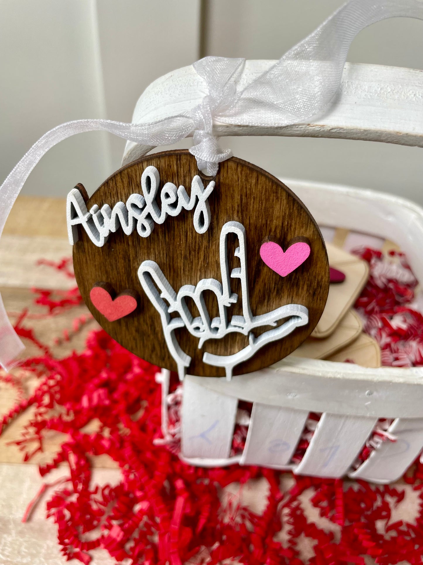 I Love You ASL, Sign Language I Love You, Gift Tag