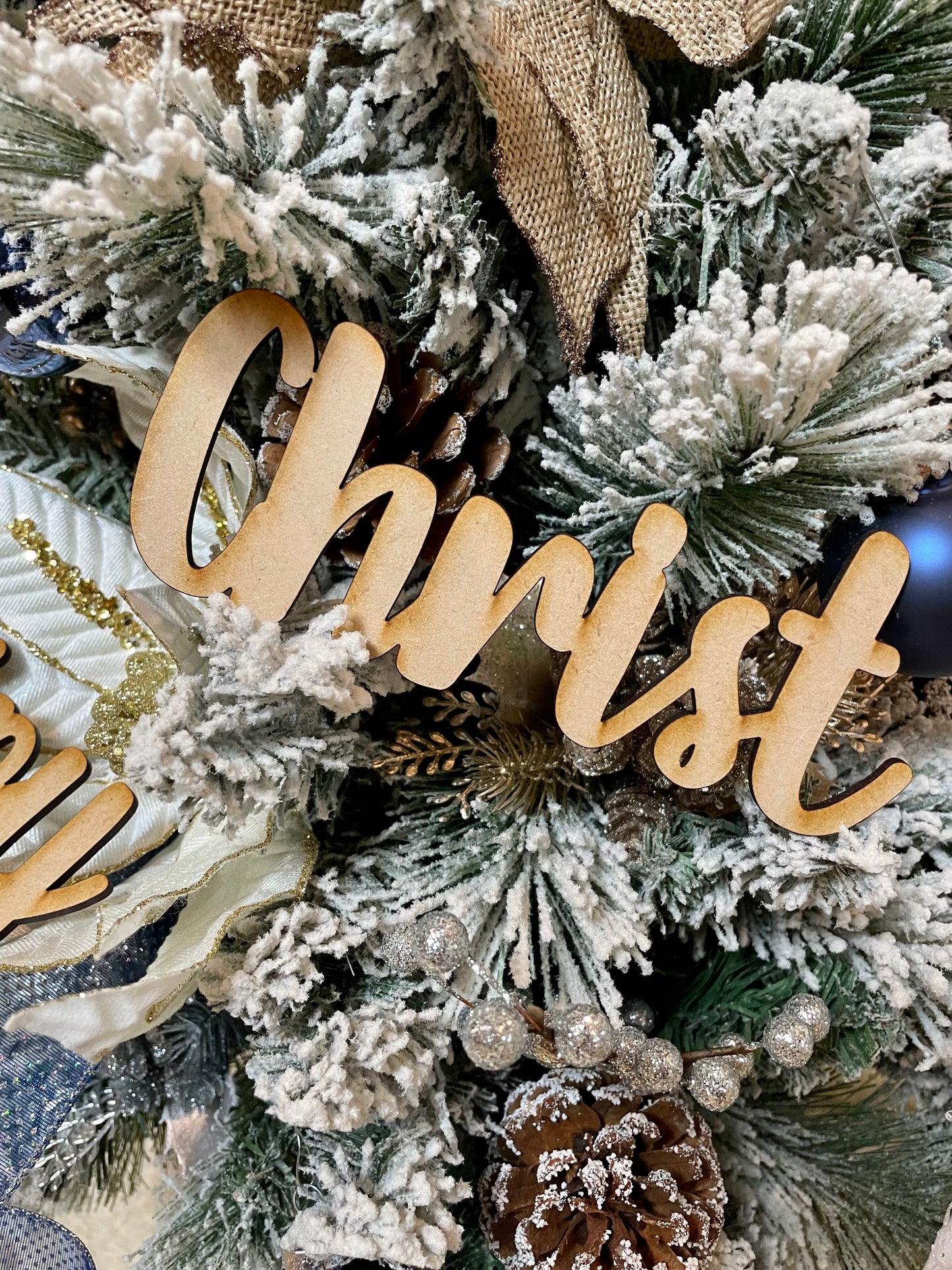 Custom Wood Tree Words