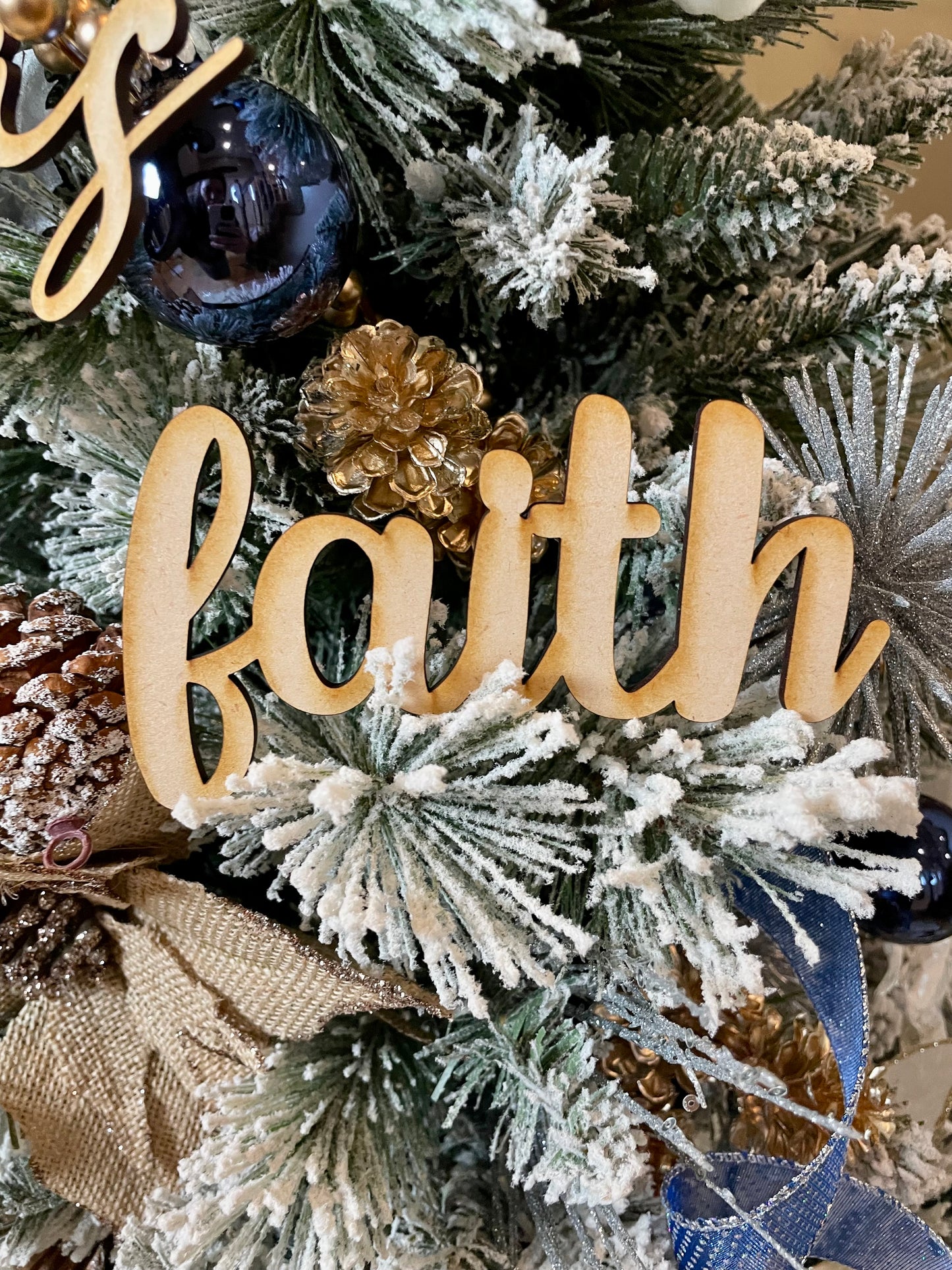 Custom Wood Tree Words