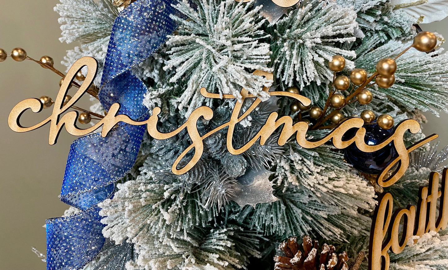 Custom Wood Tree Words