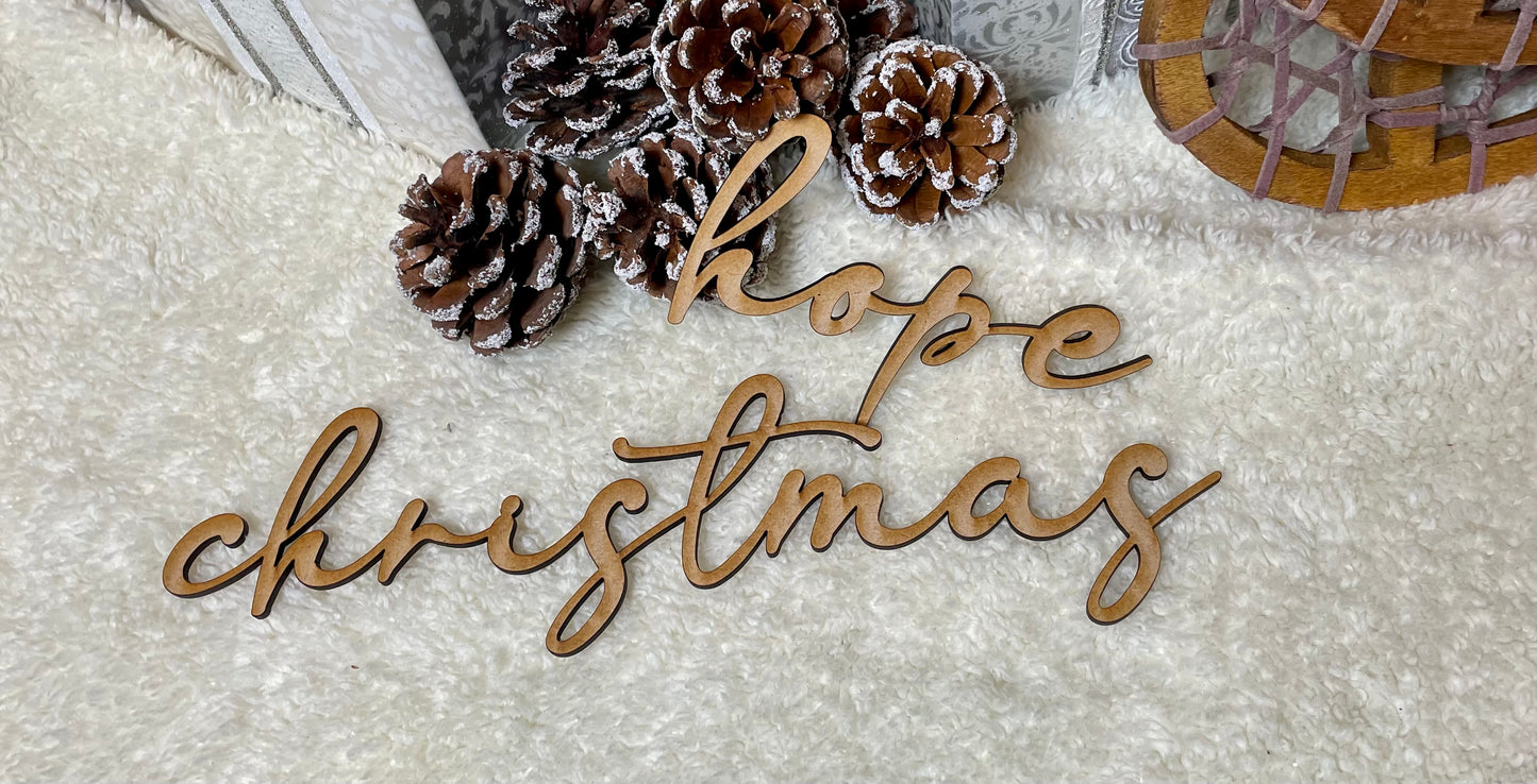Custom Wood Tree Words