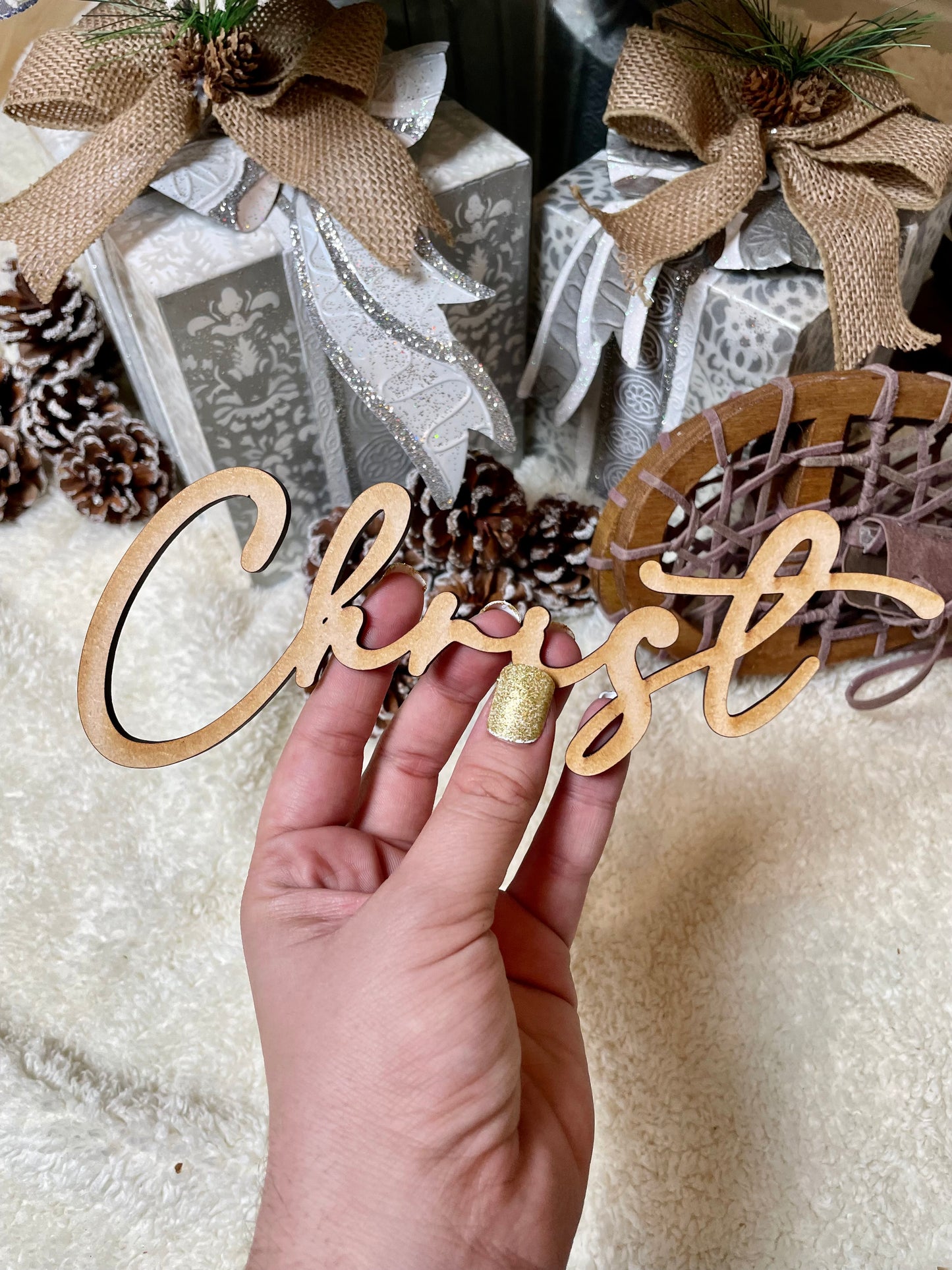 Custom Wood Tree Words