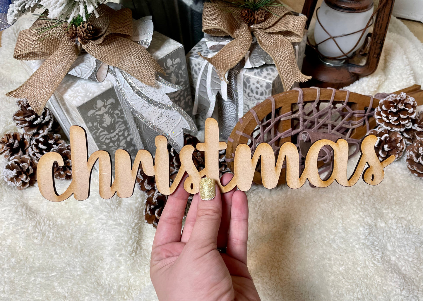 Custom Wood Tree Words