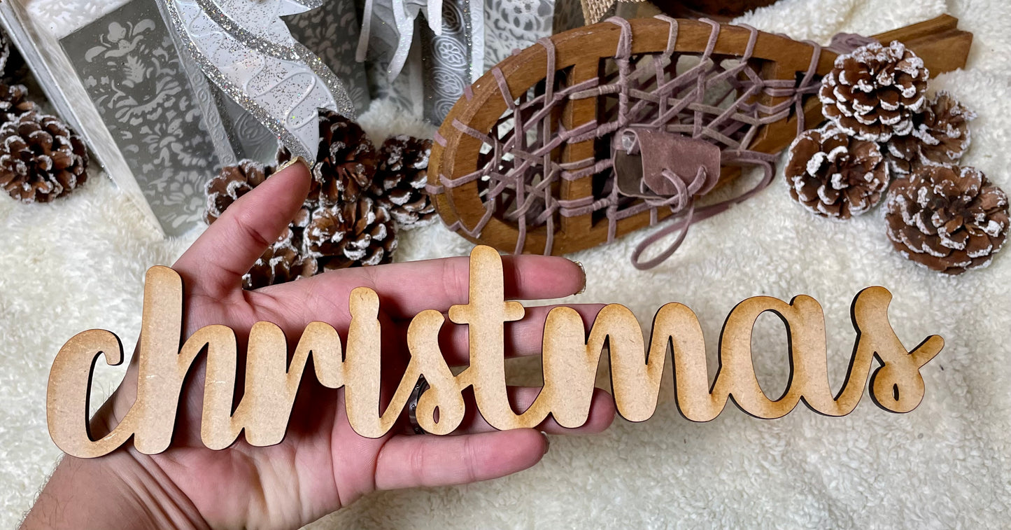 Custom Wood Tree Words