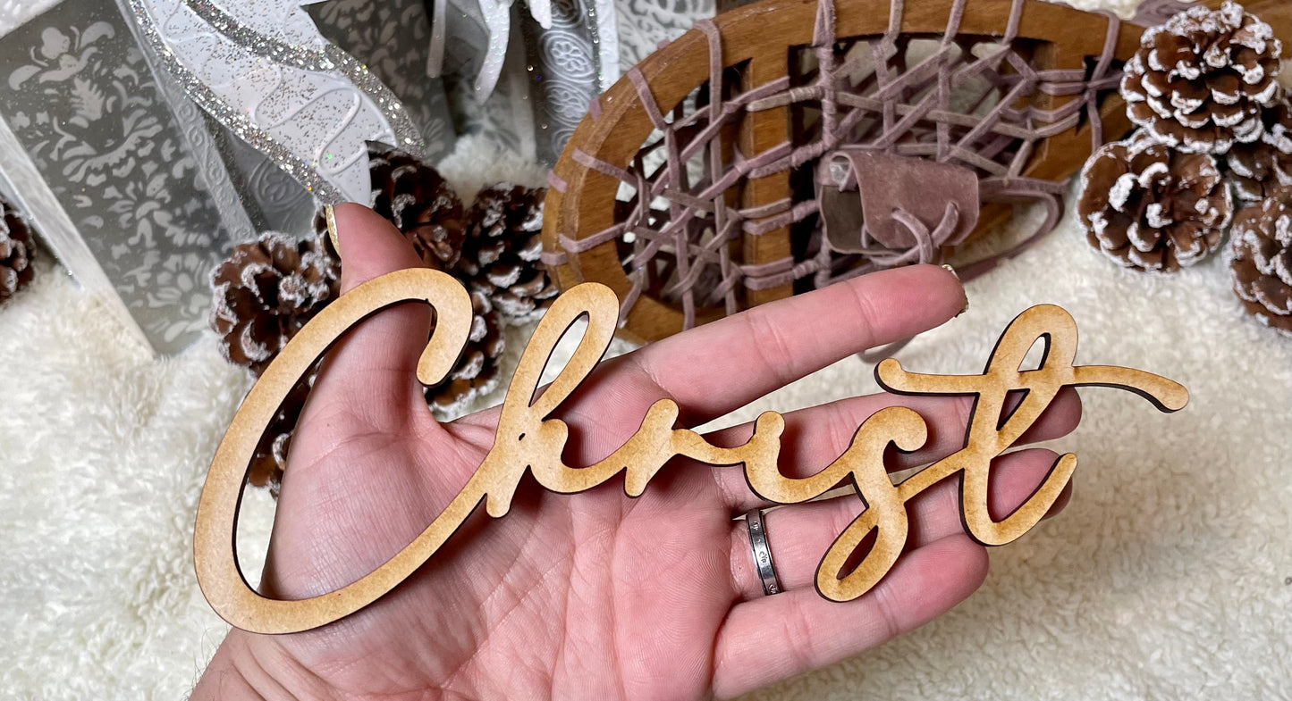 Custom Wood Tree Words