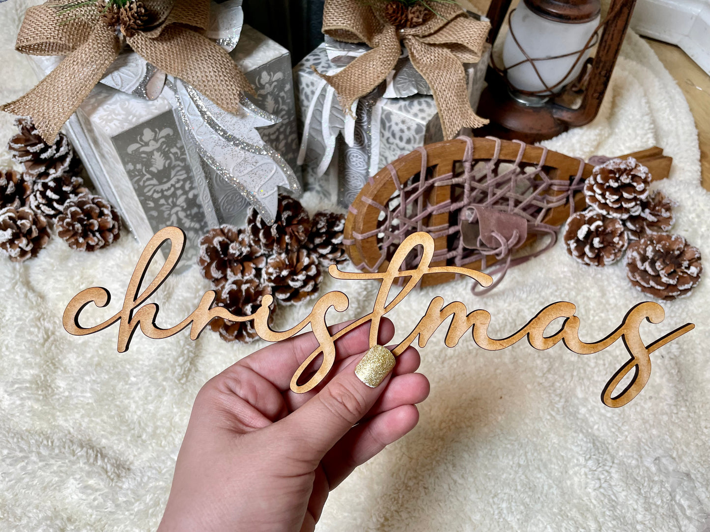 Custom Wood Tree Words