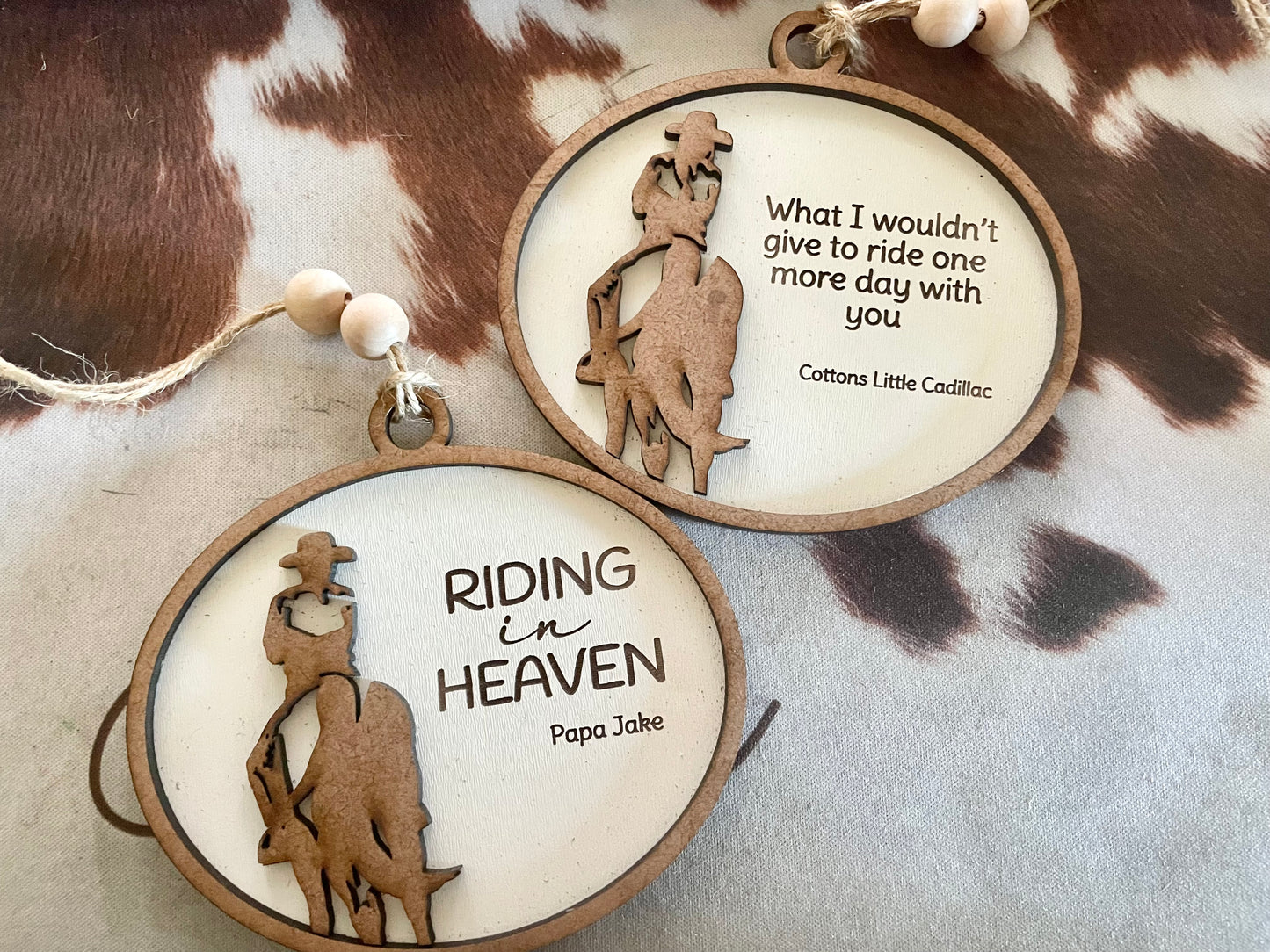 Riding In Heaven Memorial Ornament