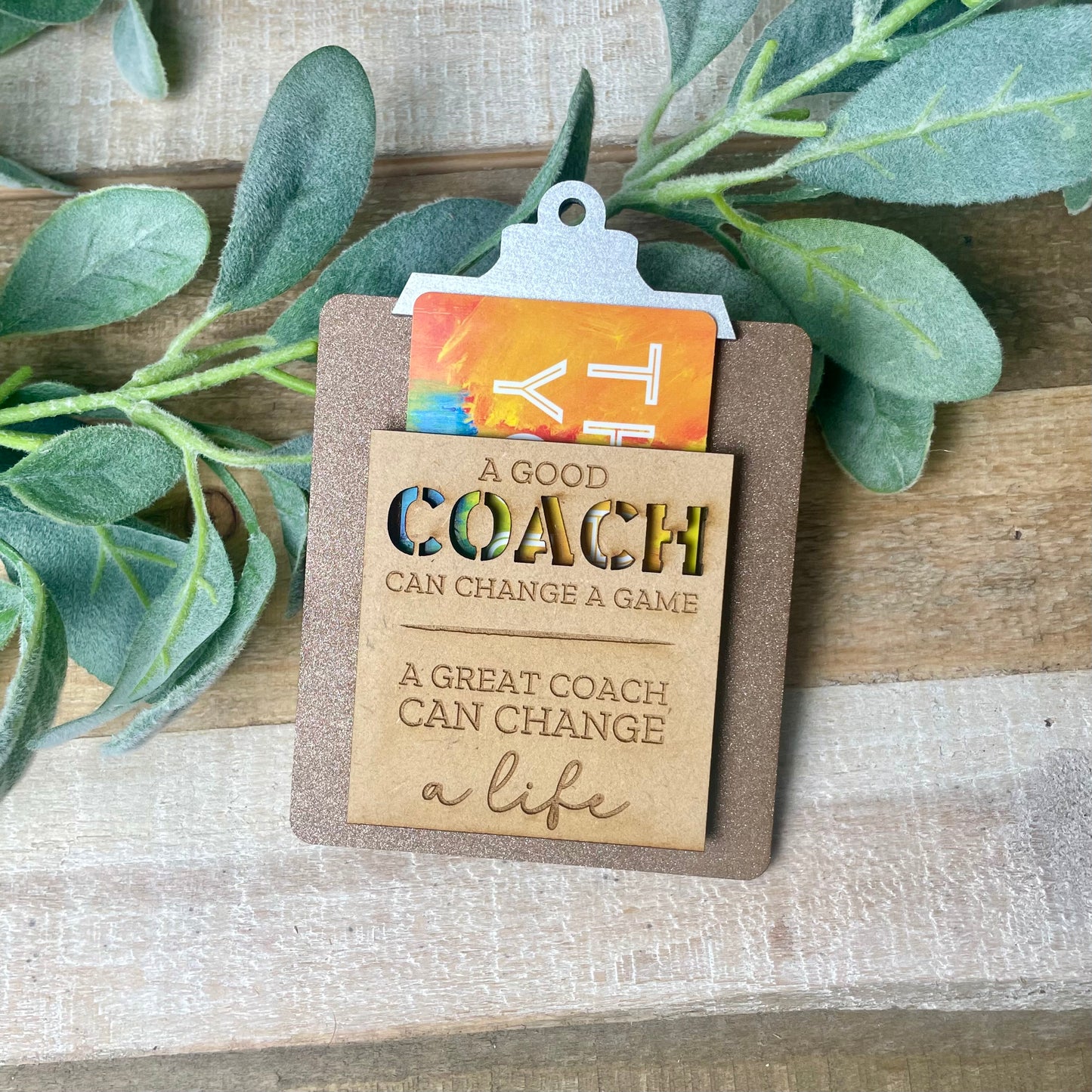 Mini Coach Clipboard Gift Card Holder