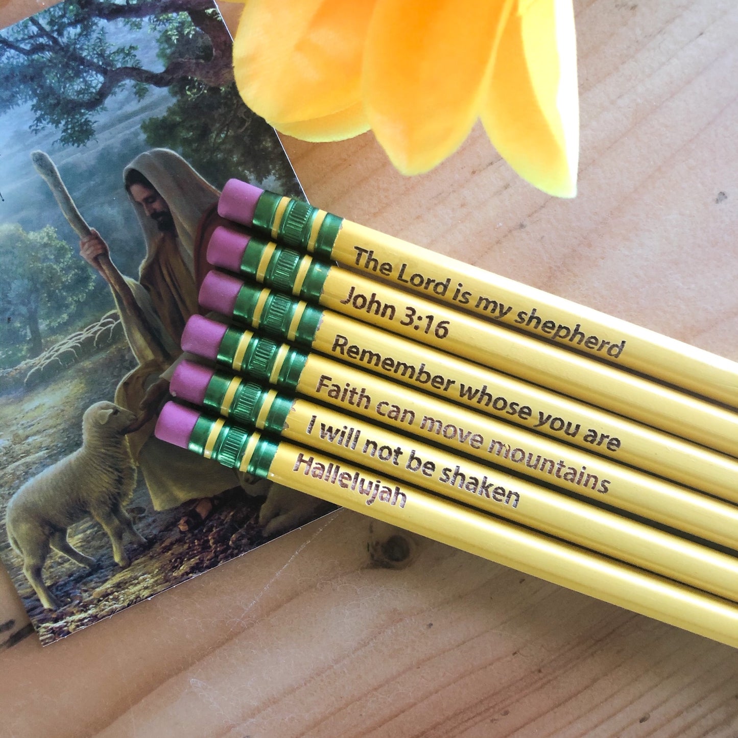 Engraved Religious Pencils
