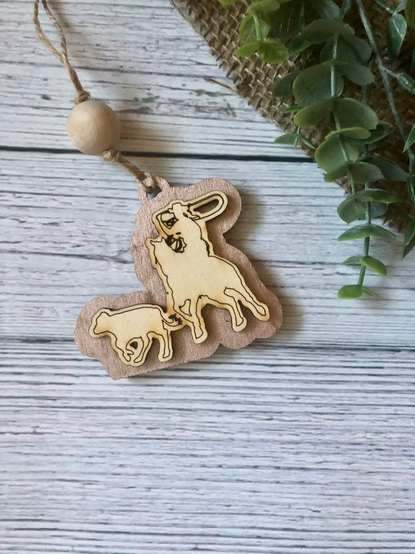 3D Livestock Rearview Mirror Charms