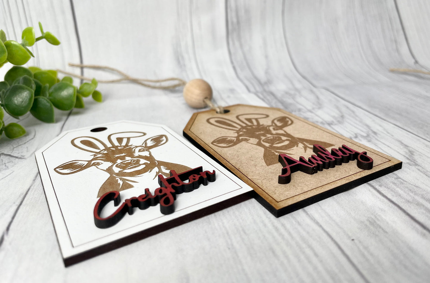 Cow Easter Tag