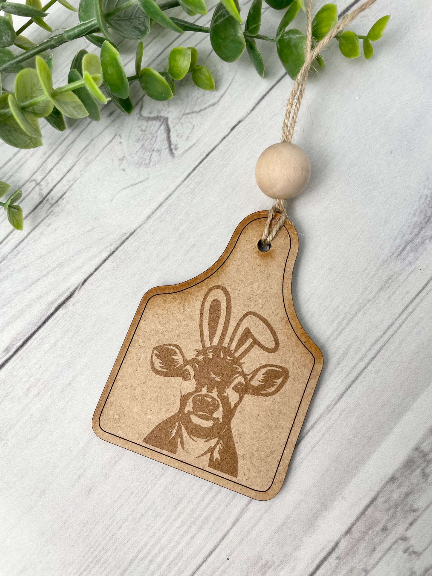Cow Easter Tag