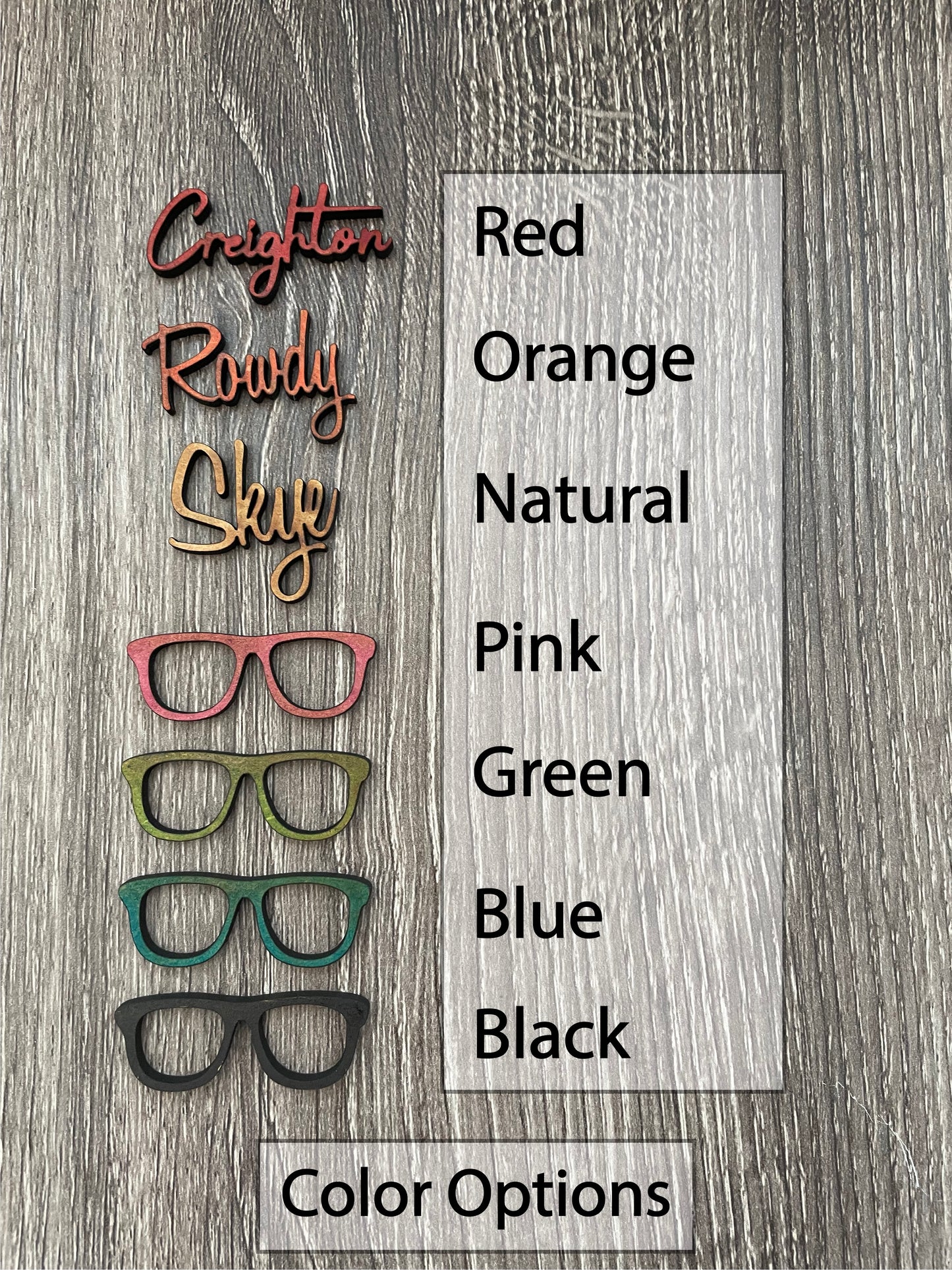Bunny with Glasses Tag