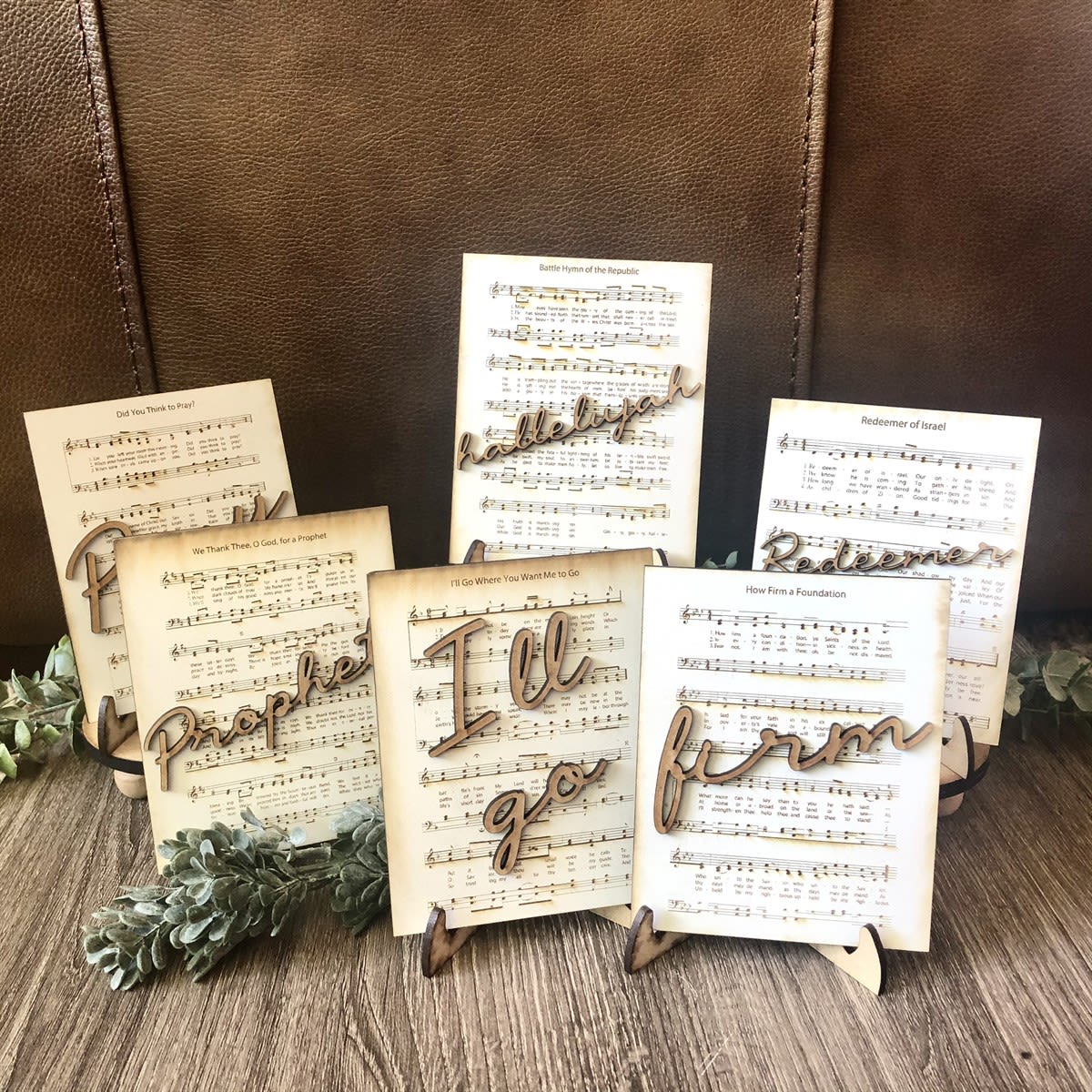 Mini 3D Engraved Hymn Sign