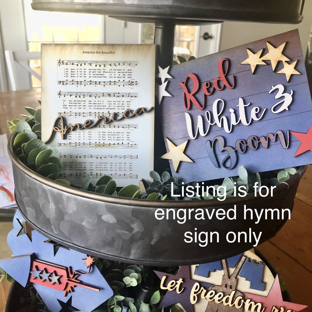 Mini 3D Engraved Hymn Sign