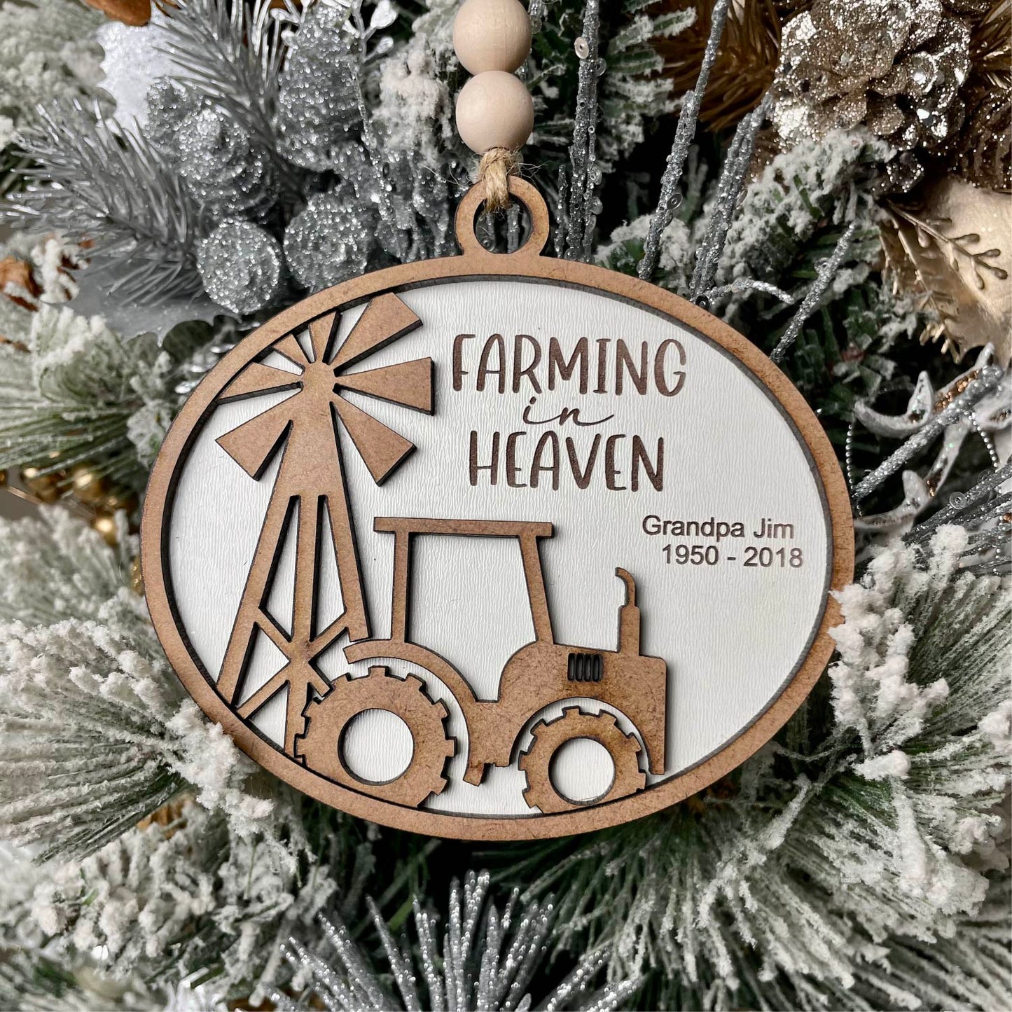 Farming Memorial Ornament