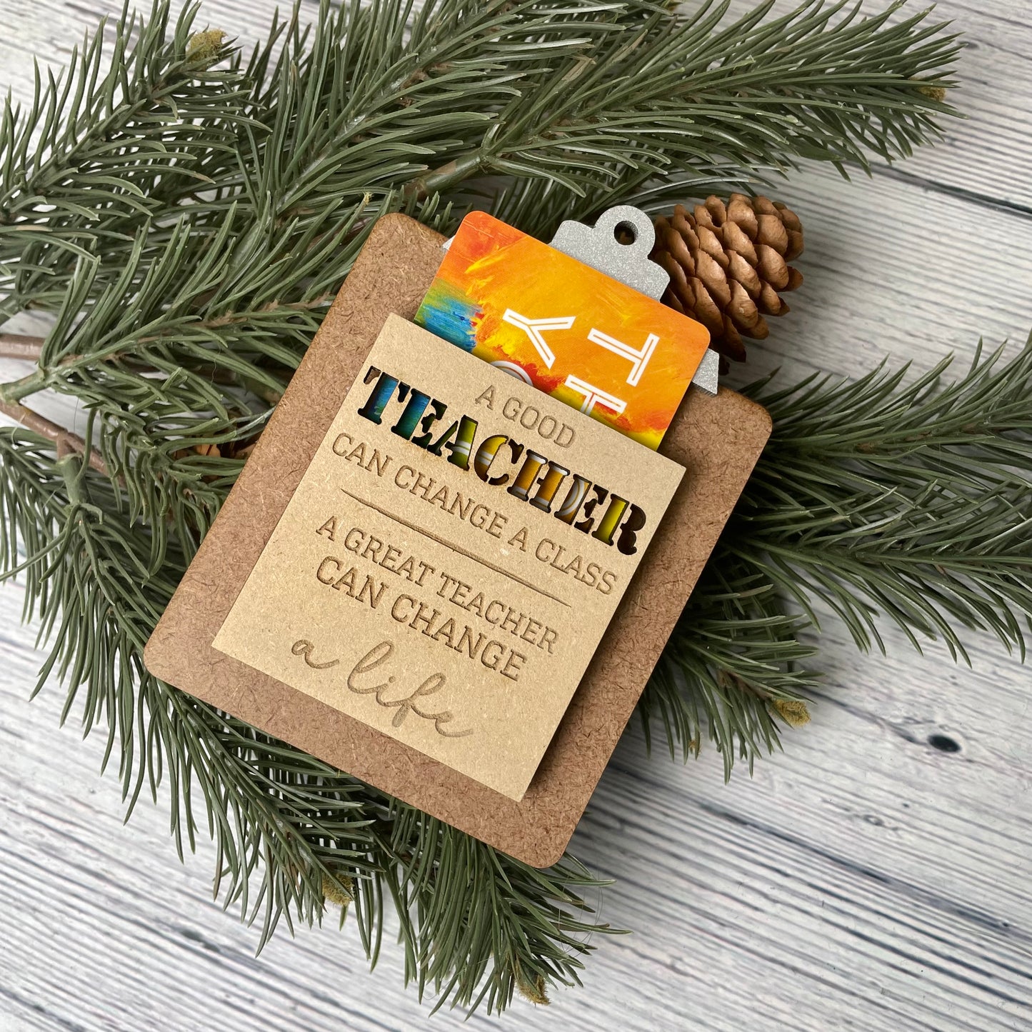 Mini Teacher Clipboard Gift Card Holder