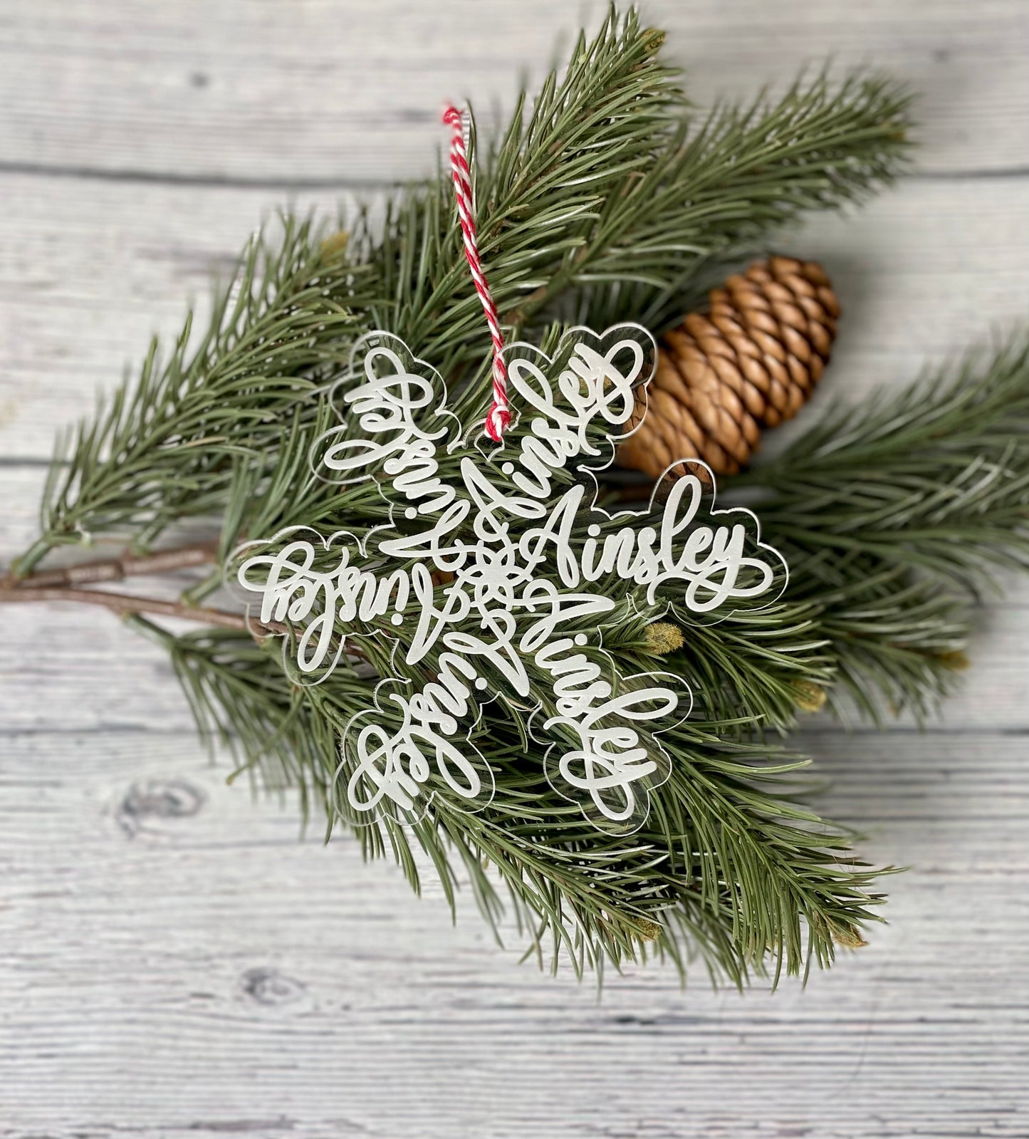 Personalized Snowflake Name Ornament