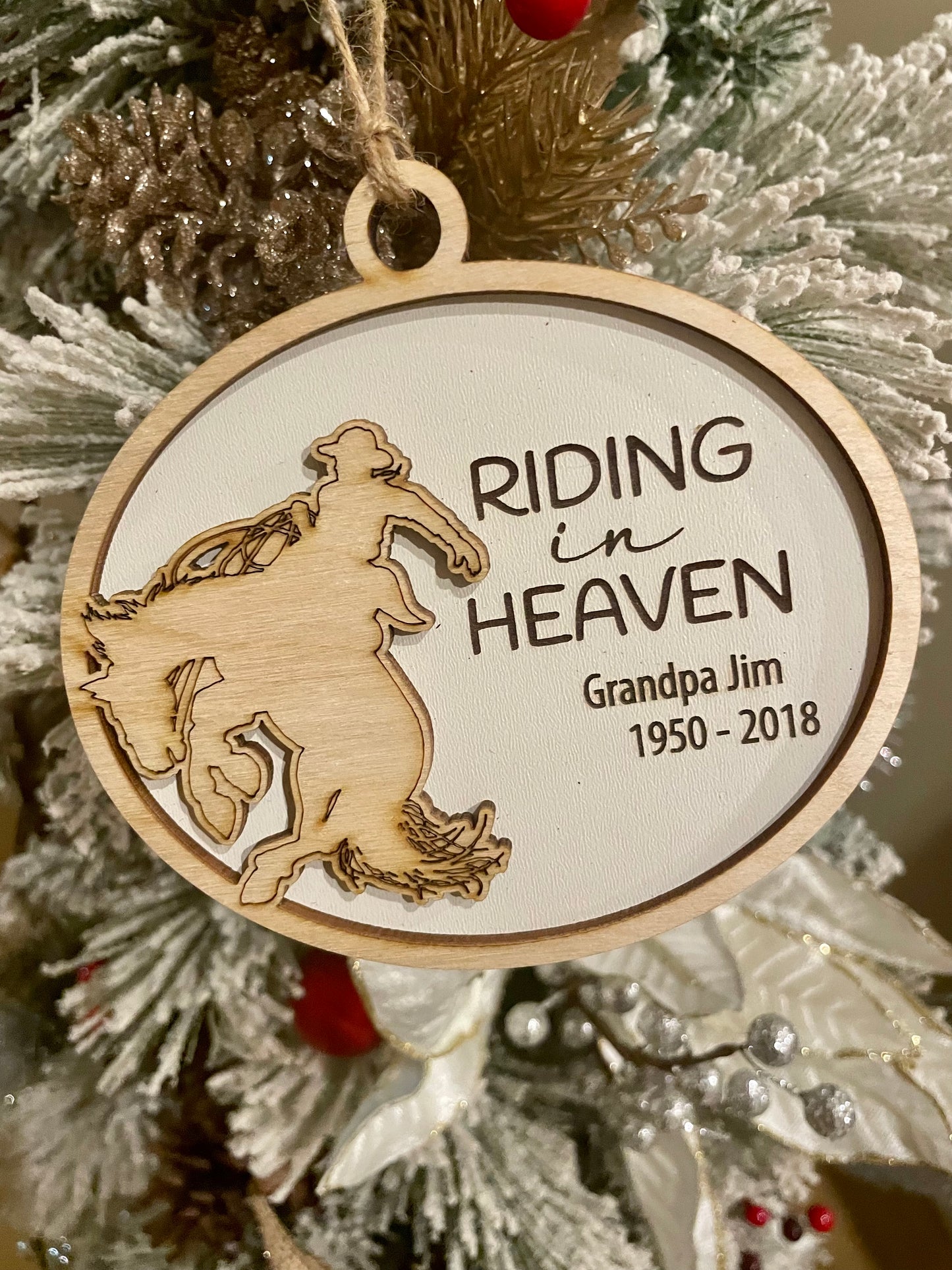 Bronc Rider Memorial Ornament