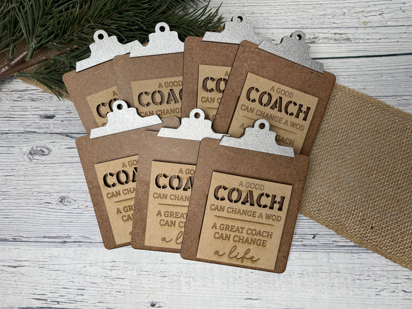 Mini Fitness Coach Clipboard Gift Card Holder