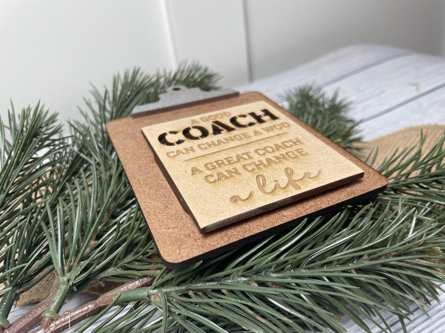 Mini Fitness Coach Clipboard Gift Card Holder