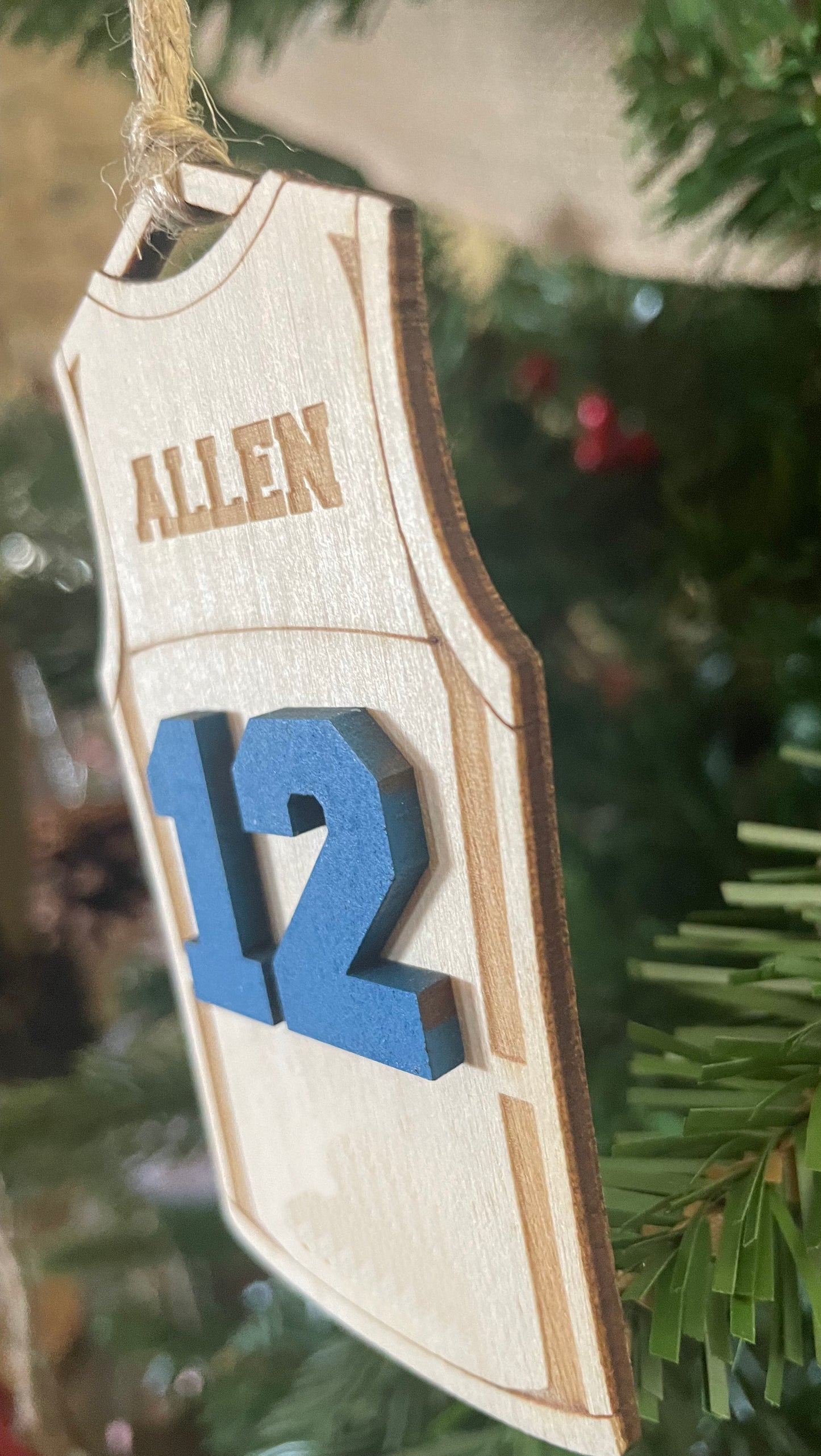 Custom Basketball Jersey Ornament