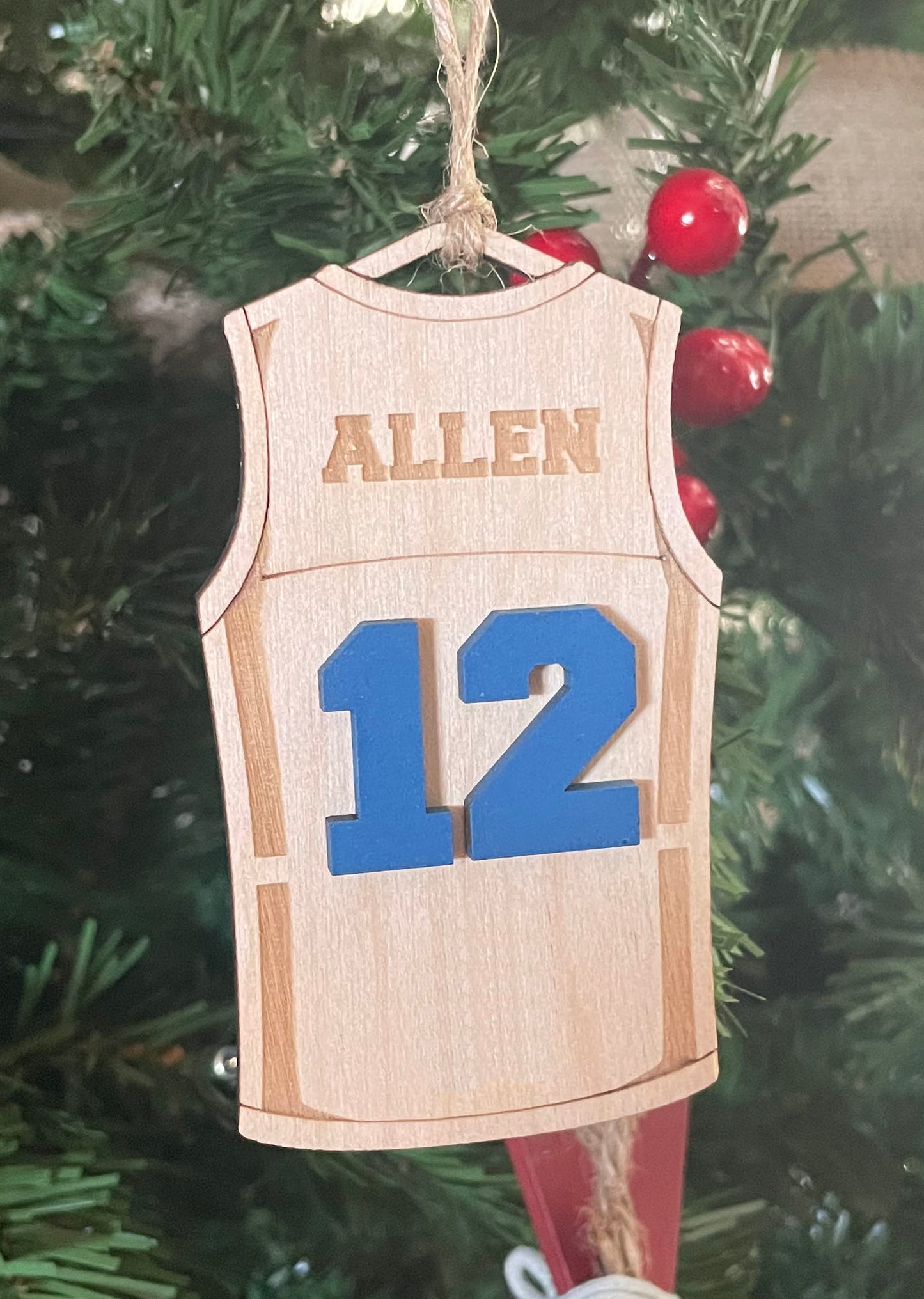 Custom Basketball Jersey Ornament