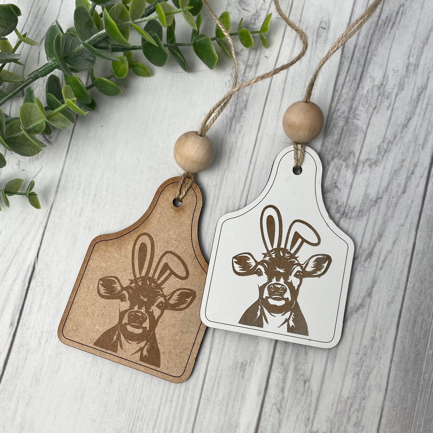 Cow Easter Tag