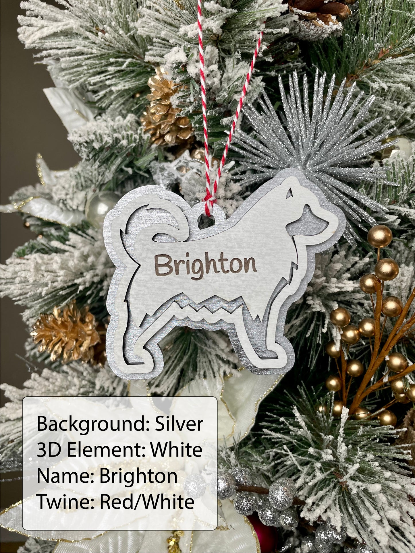 Personalized 3D Dog Breeds Ornament